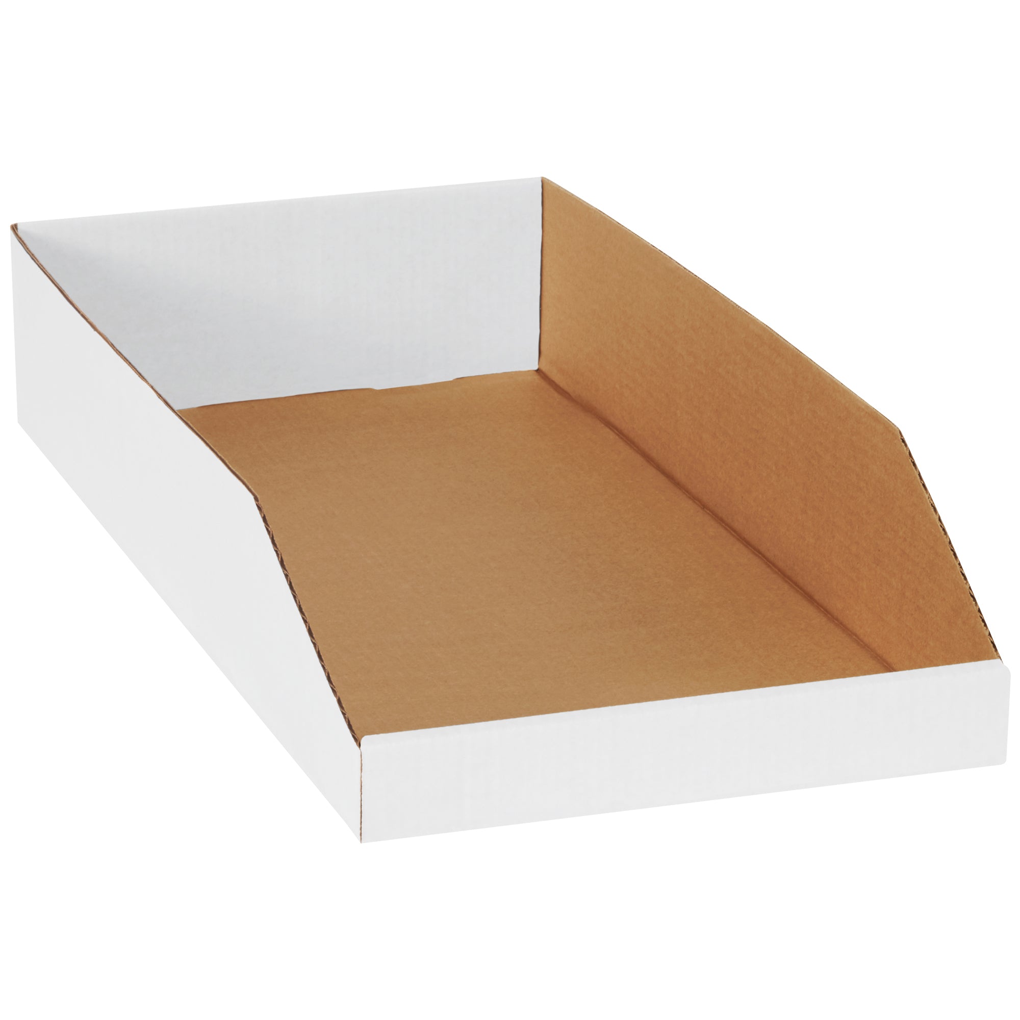12 x 24 x 4 1/2" White Bin Boxes (BINMT1224) Bundle Of 50