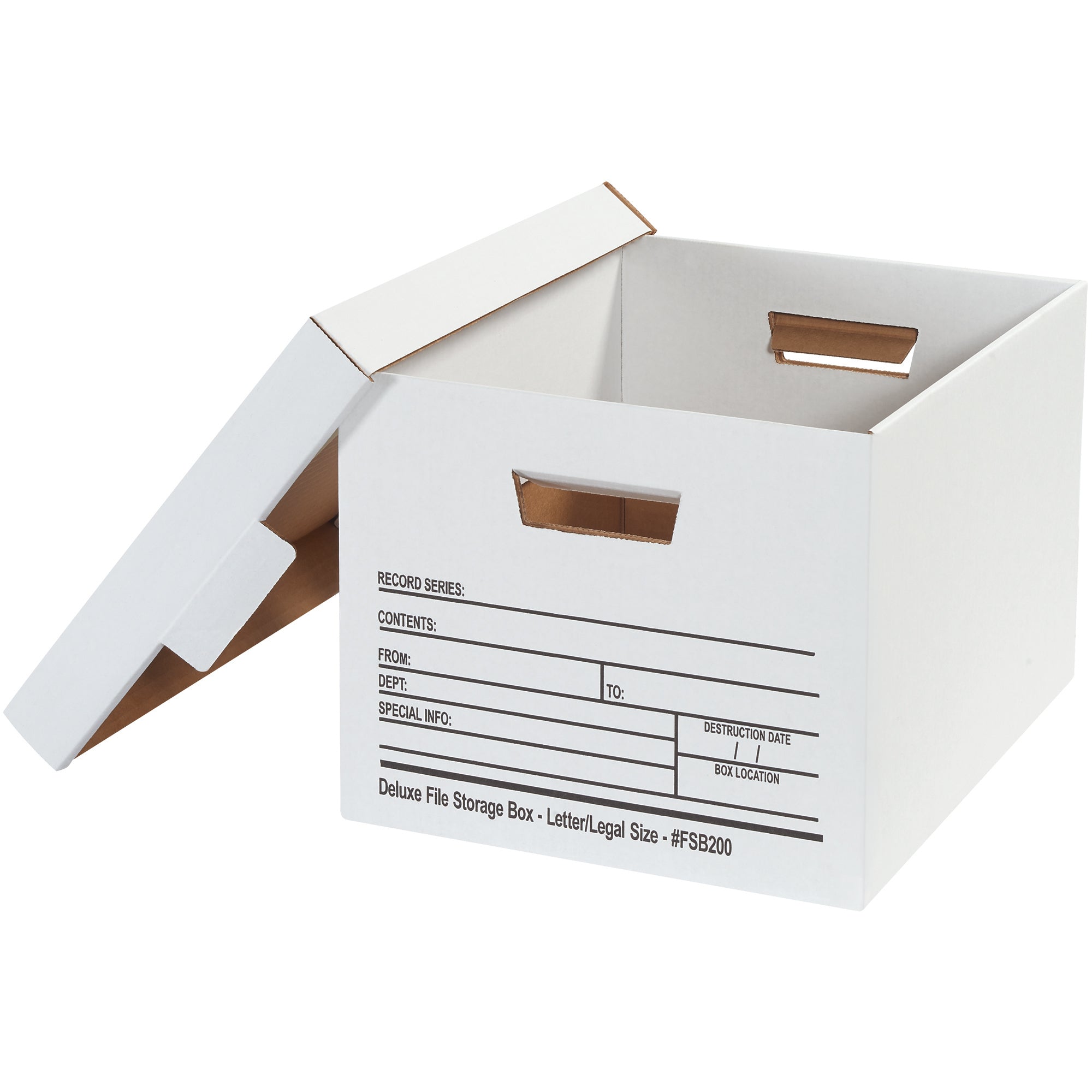 15 x 12 x 10" Deluxe File Storage Boxes (FSB200) Case Of 12