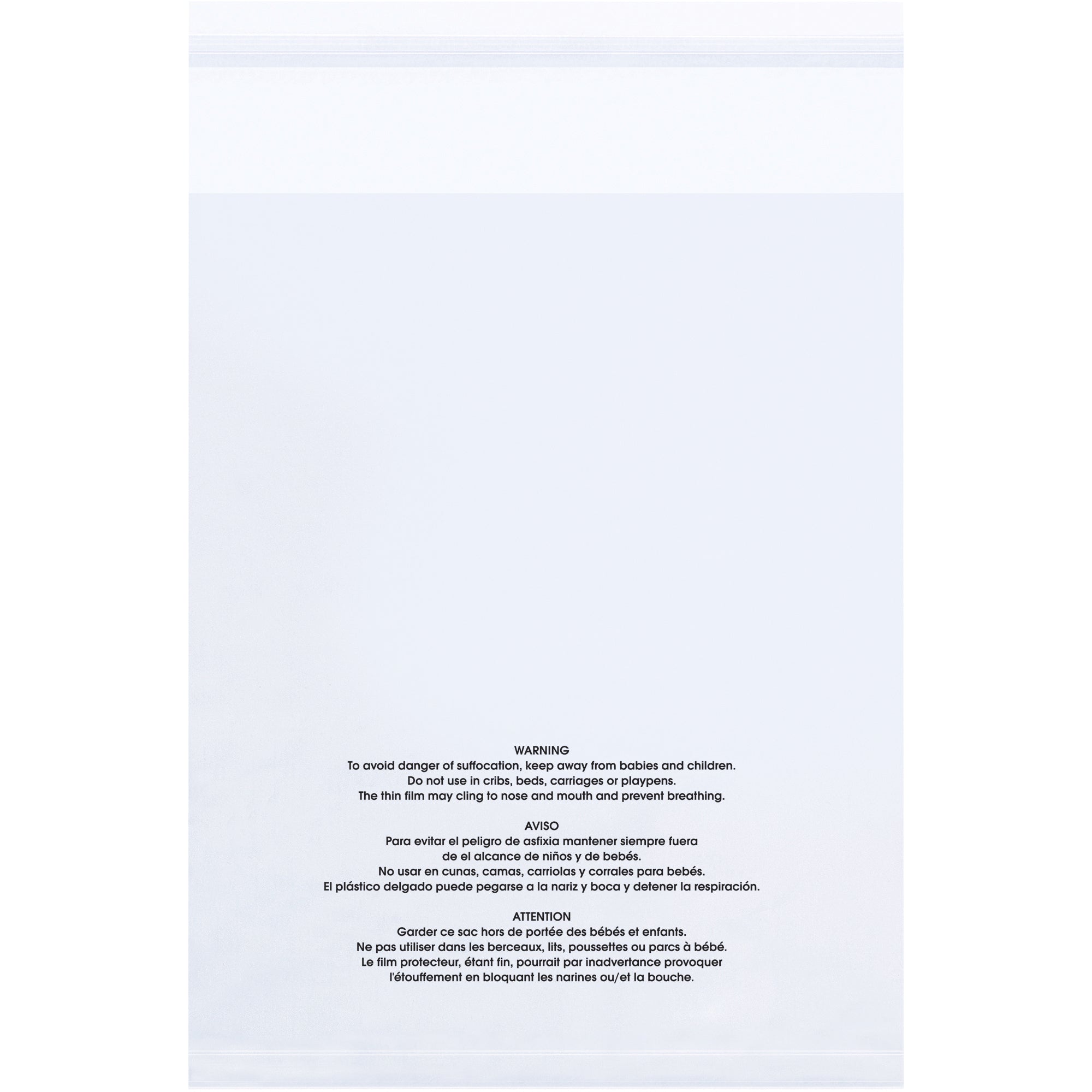 16 x 20" - 1.5 Mil (100 Pack) Resealable Suffocation Warning Poly Bags (PMR162015100) Case Of 100