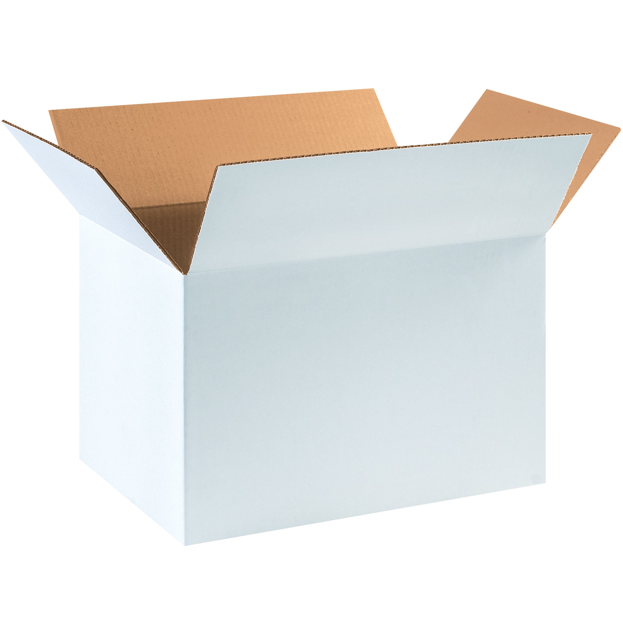 18 x 12 x 12" White Corrugated Boxes (181212W) Bundle Of 25