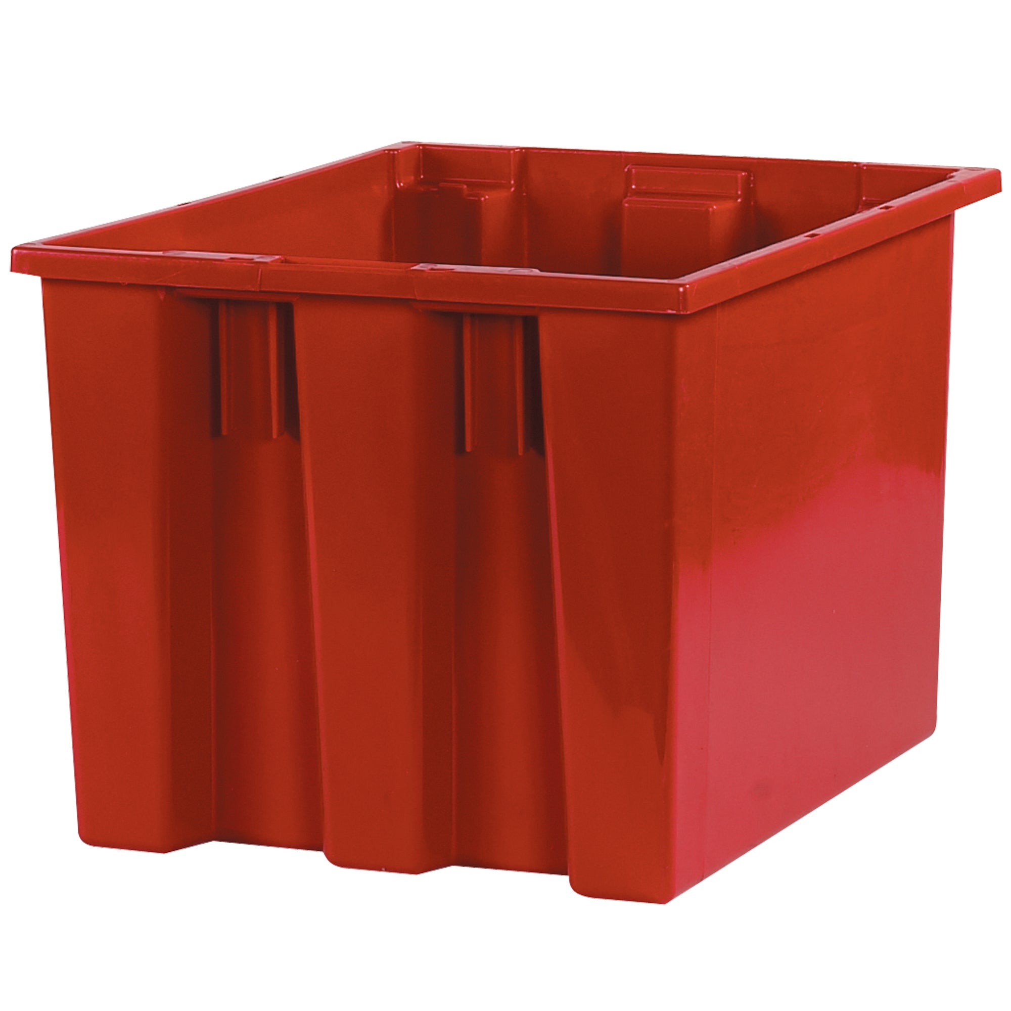 17 x 14 1/2 x 12 7/8" Red Stack & Nest Containers (BINS117) Case Of 6