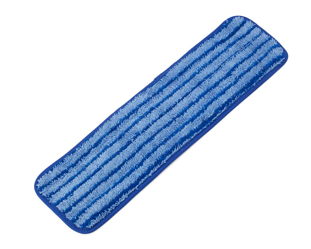 18" Premium Microfiber Mop with Round Corners, Blue with Dark Blue Banding, 36/CS (MDT217741) Case of 36