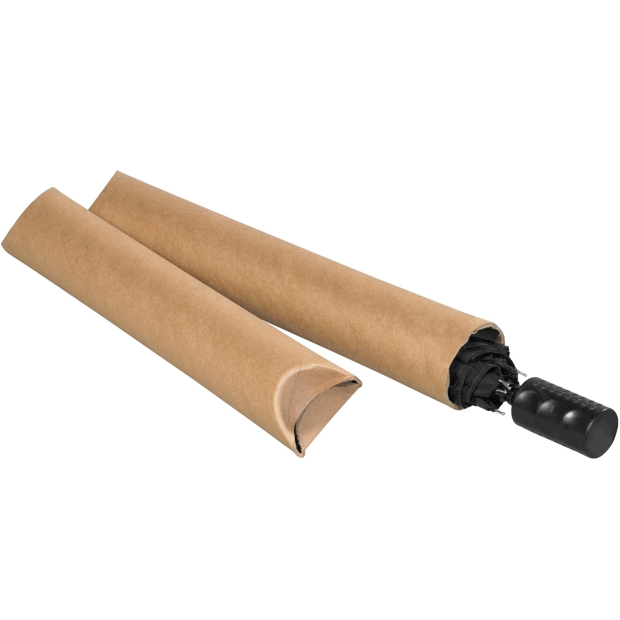 2 1/2 x 30" Kraft Crimped End Tubes (S2530K) Case Of 34