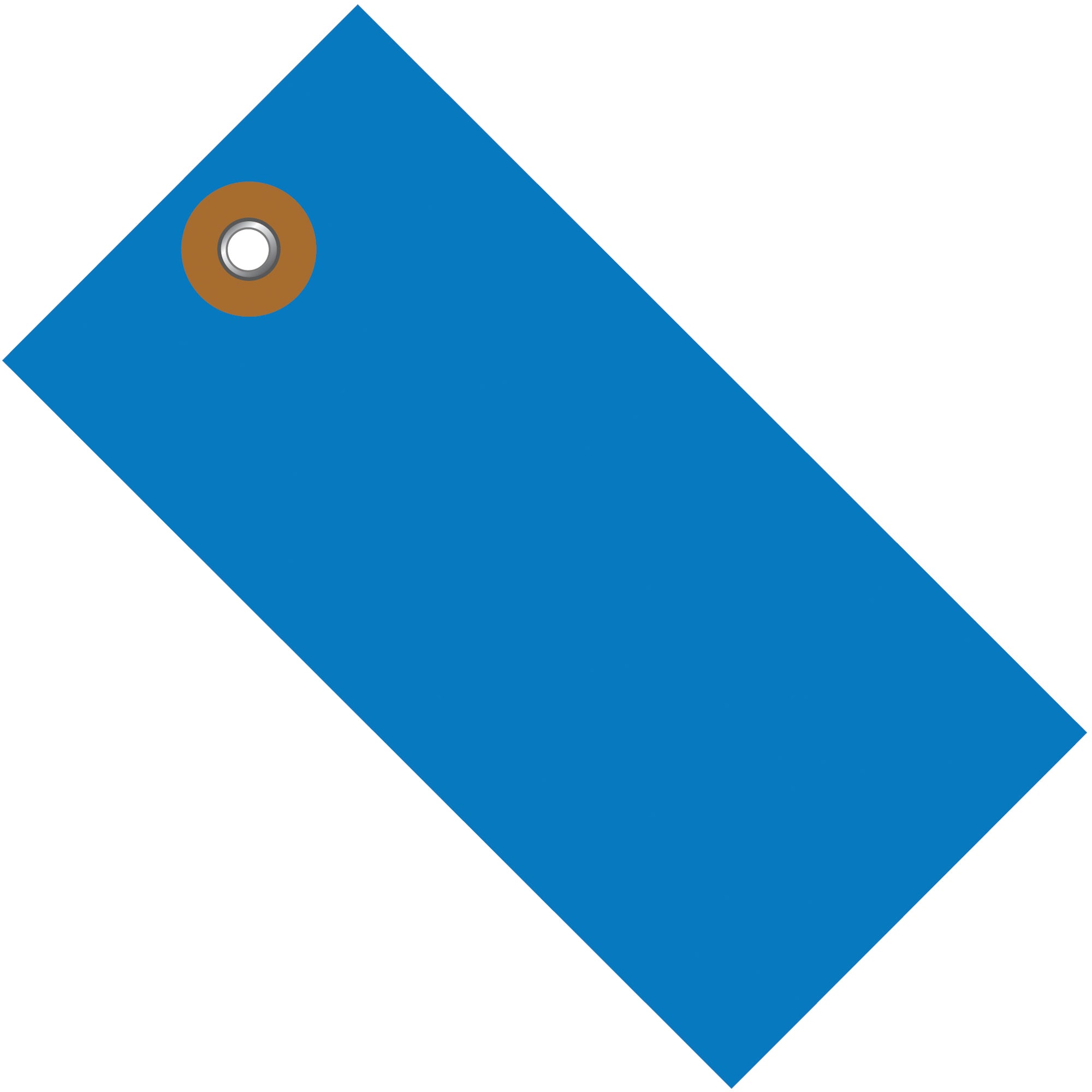 2 3/4 x 1 3/8" Blue Tyvek Shipping Tag (G14011A) Case Of 100