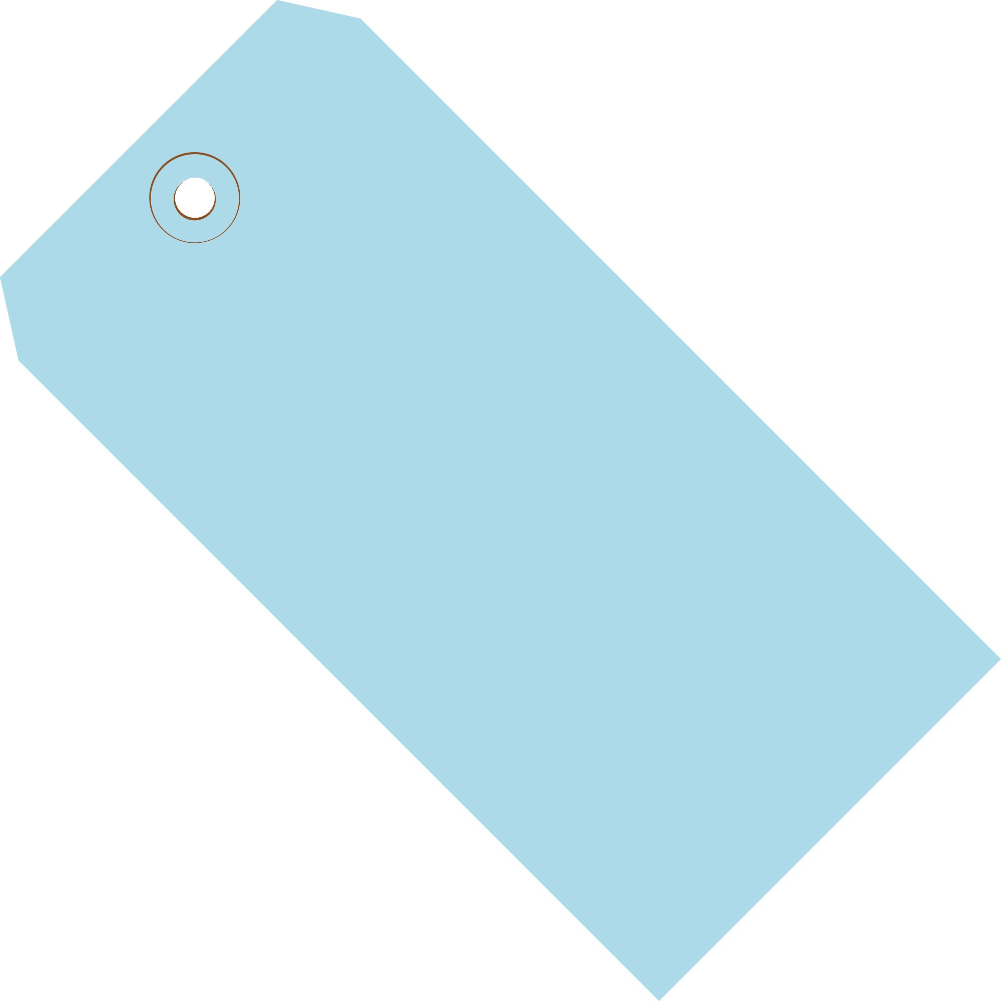 2 3/4 x 1 3/8" Light Blue 13 Pt. Shipping Tags (G11011B) Case Of 1000