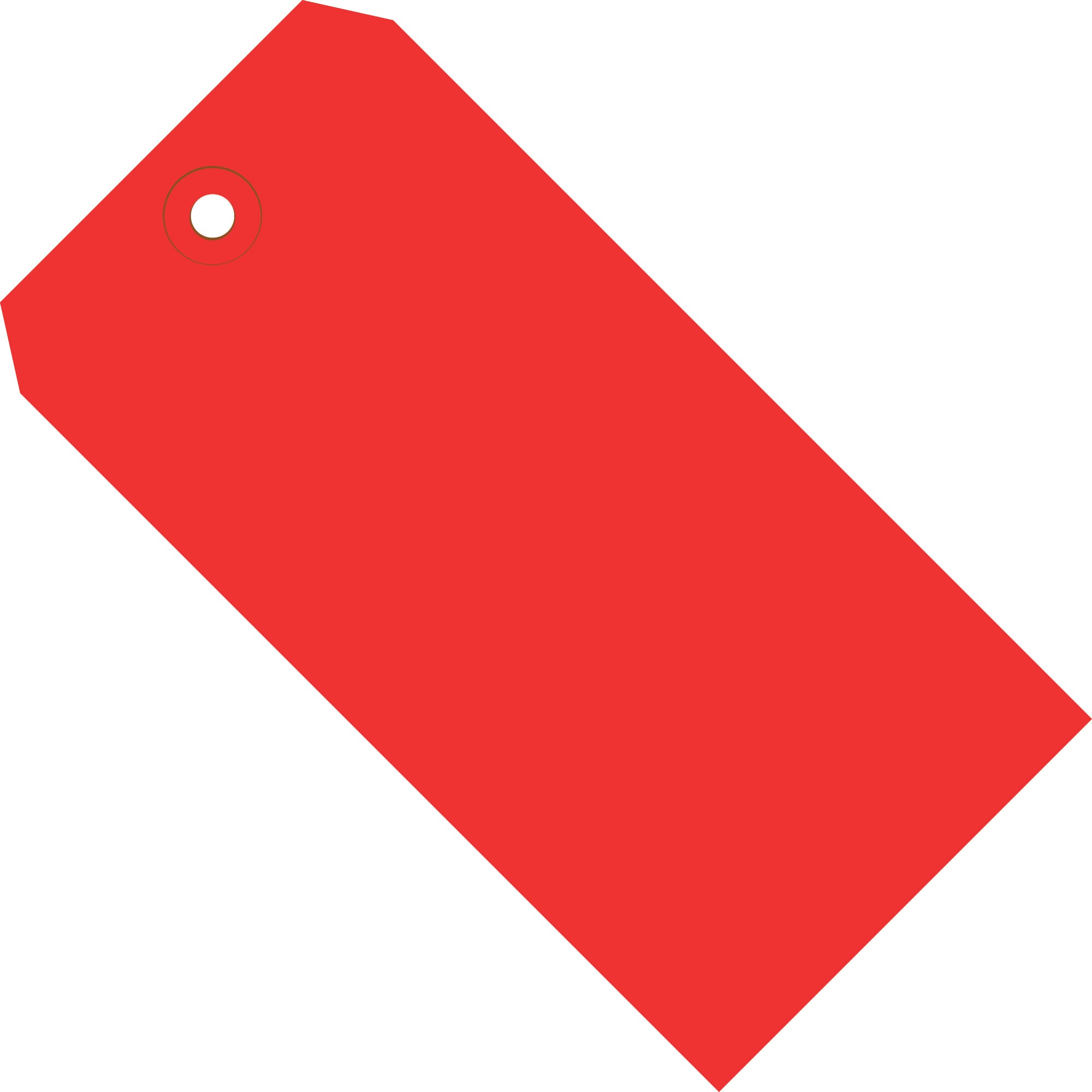 2 3/4 x 1 3/8" Red 13 Pt. Shipping Tags (G11011E) Case Of 1000