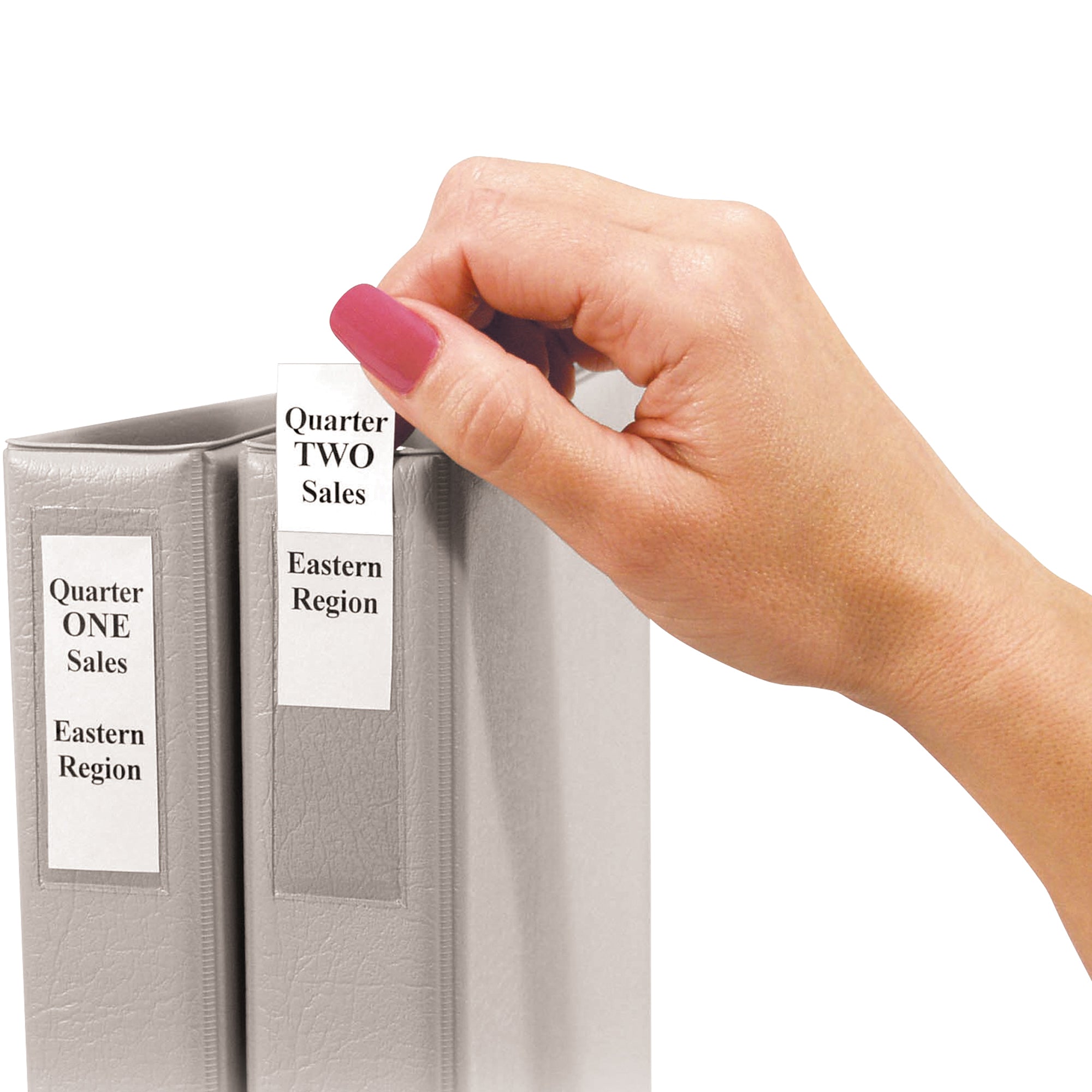 2 3/4 x 3 5/8" Binder Top Loading Self-Adhesive Holder (JTH258) Case Of 60