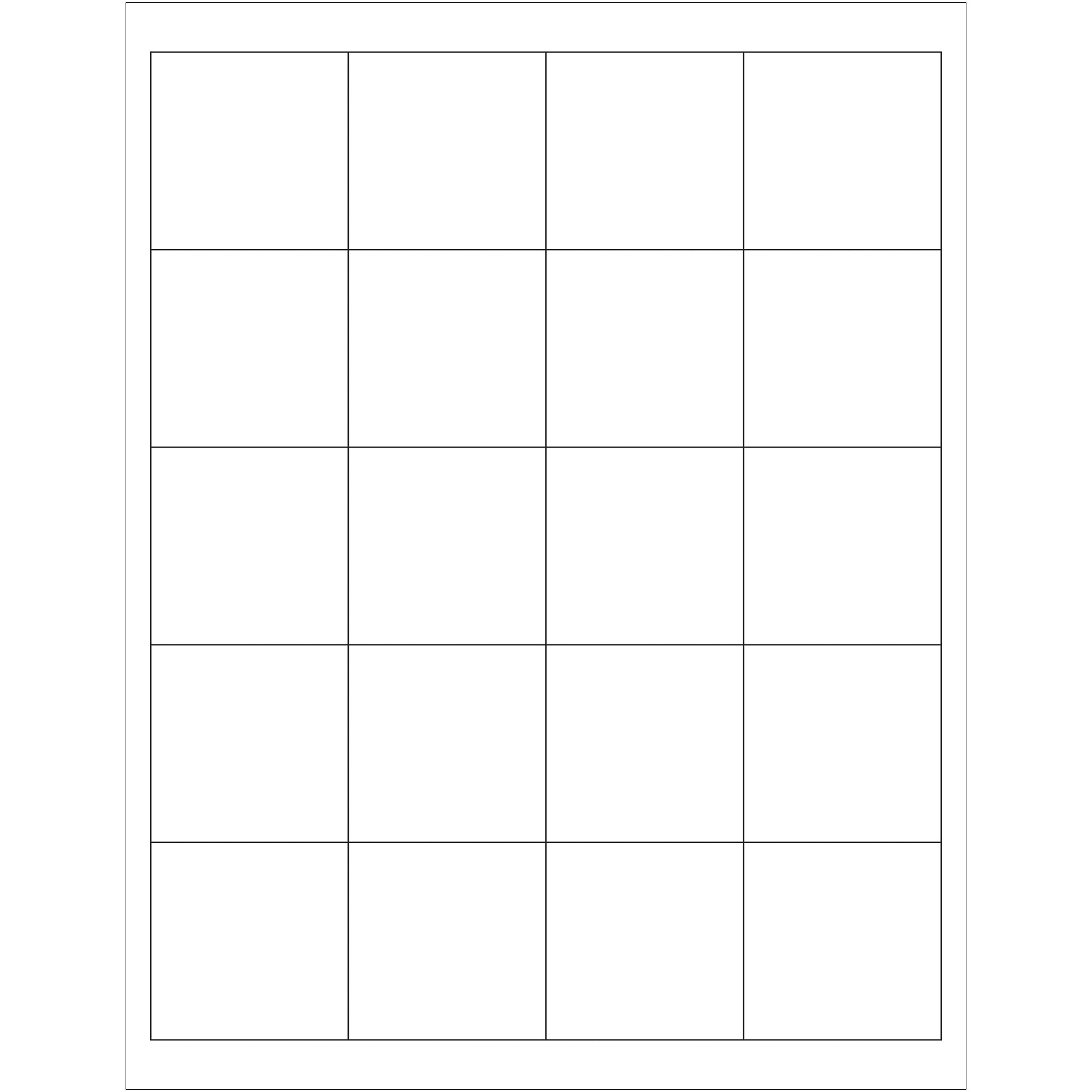 2 x 2" White Removable Rectangle Laser Labels (LL273) Case Of 1200