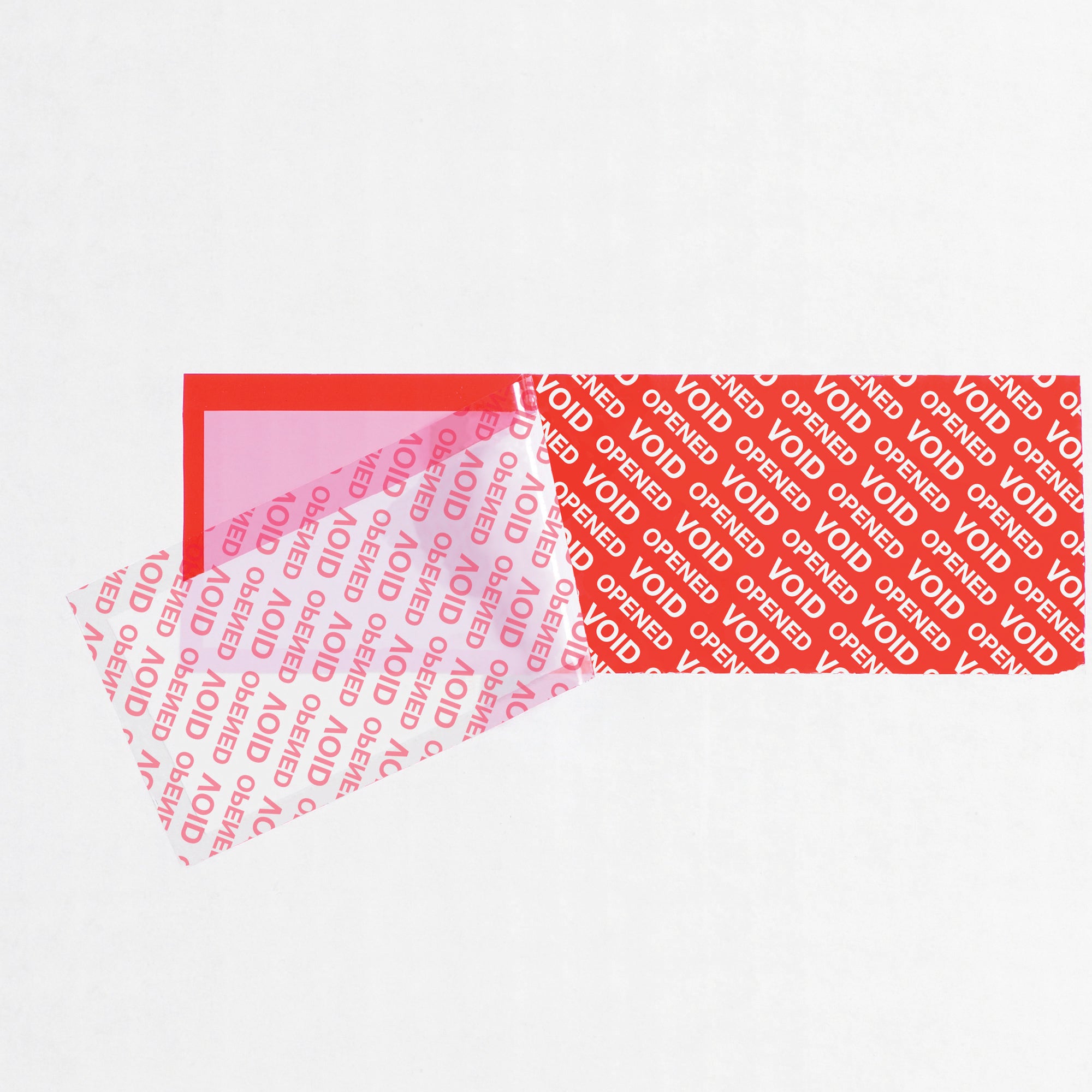 2 x 5 3/4" Red (1 Pack) Tape Logic Security Strips on a Roll (T90257RD1PK) Each