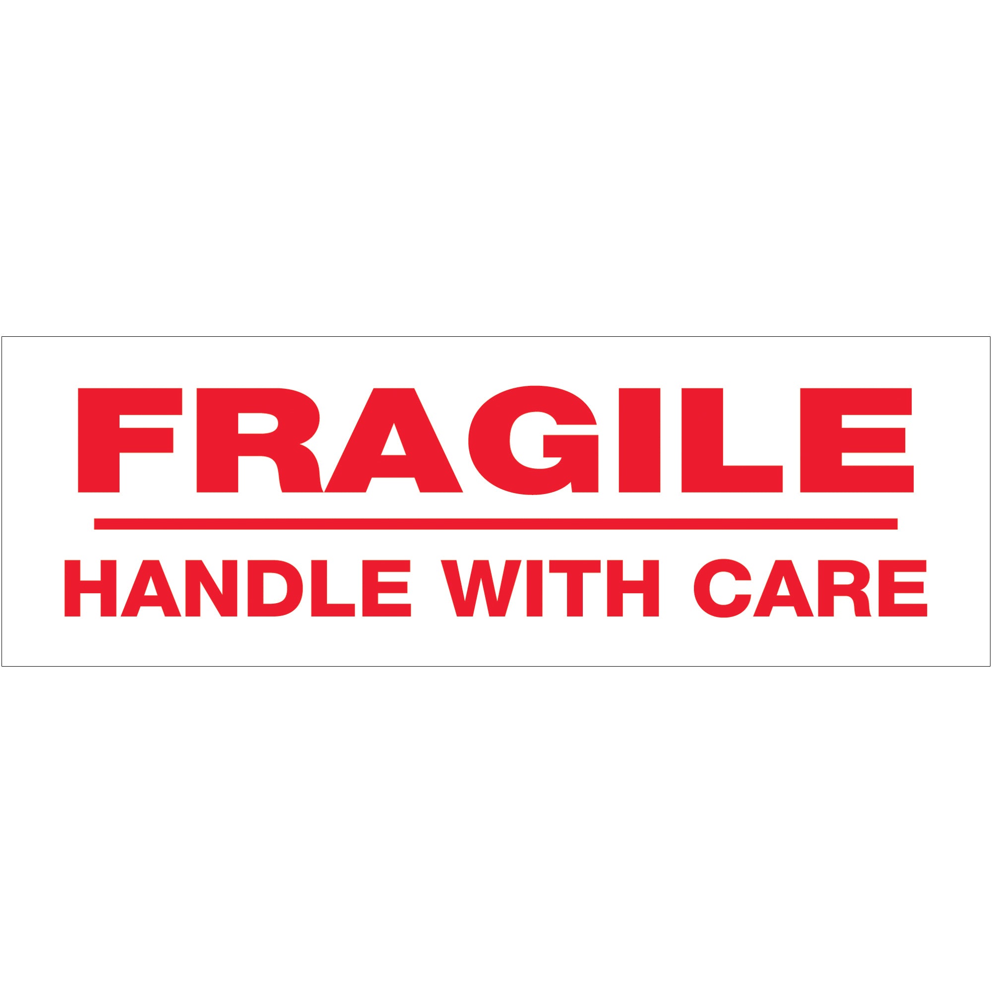 2" x 55 yds. - "Fragile Handle With Care" (18 Pack) Tape Logic Messaged Carton Sealing Tape (T901P0218PK) Case Of 18