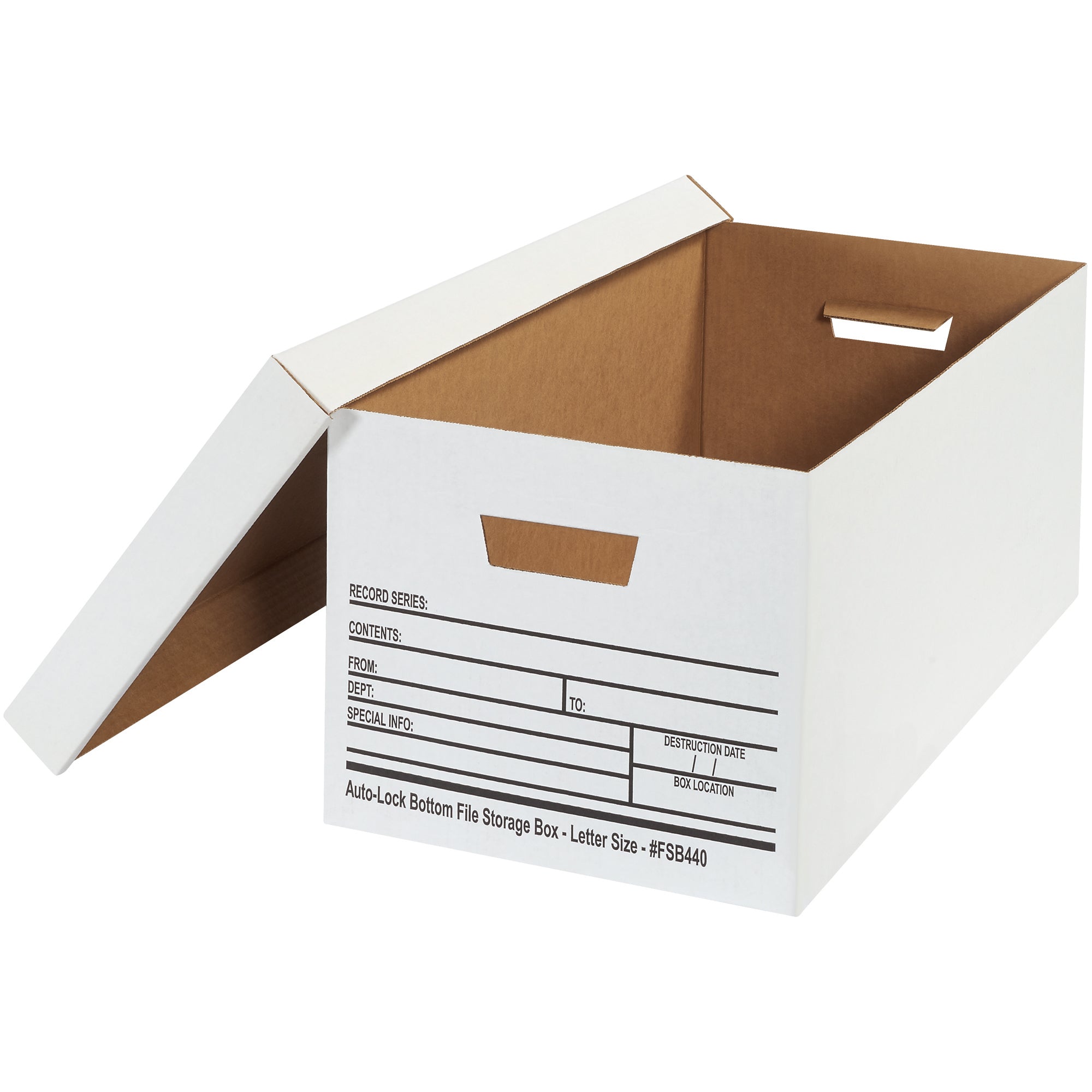 24 x 12 x 10" Auto-Lock Bottom File Storage Boxes (FSB440) Case Of 12
