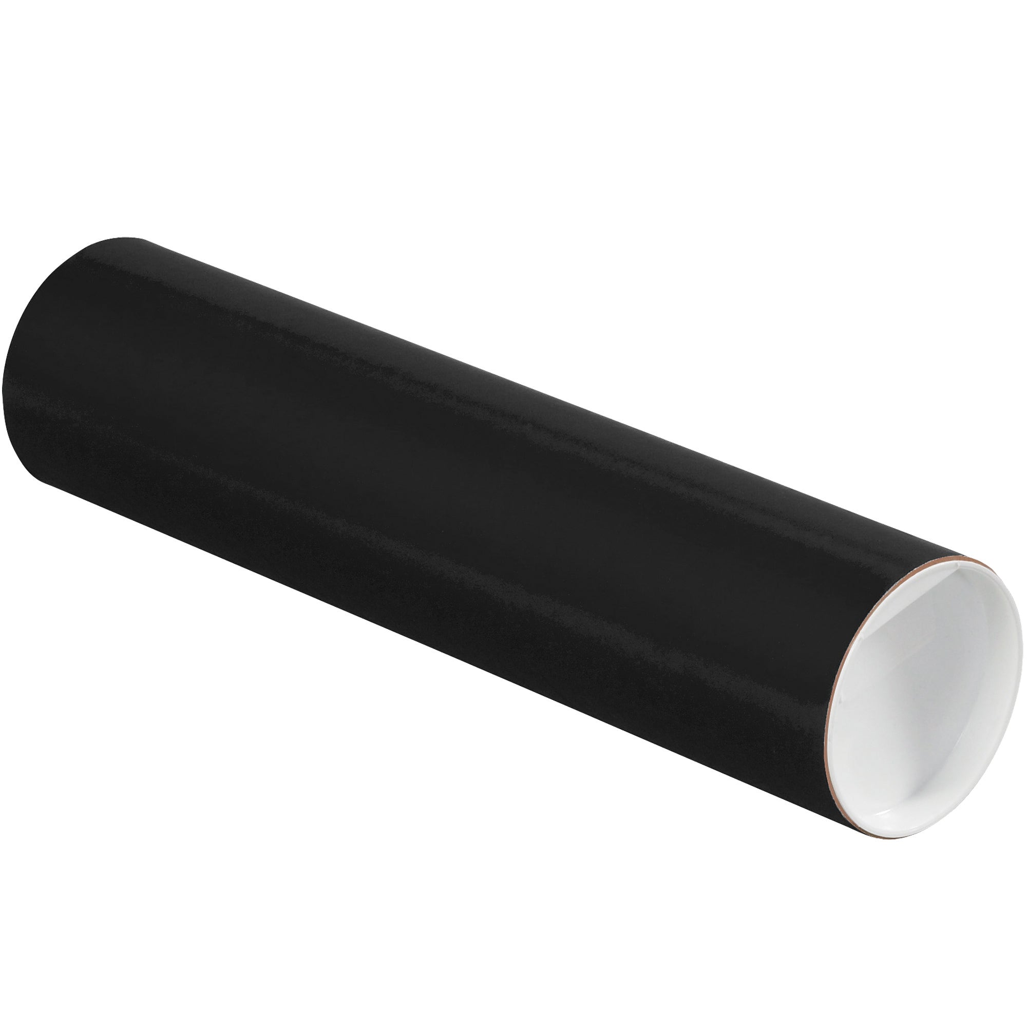 3 x 12" Black Tubes with Caps (P3012BL) Case Of 24