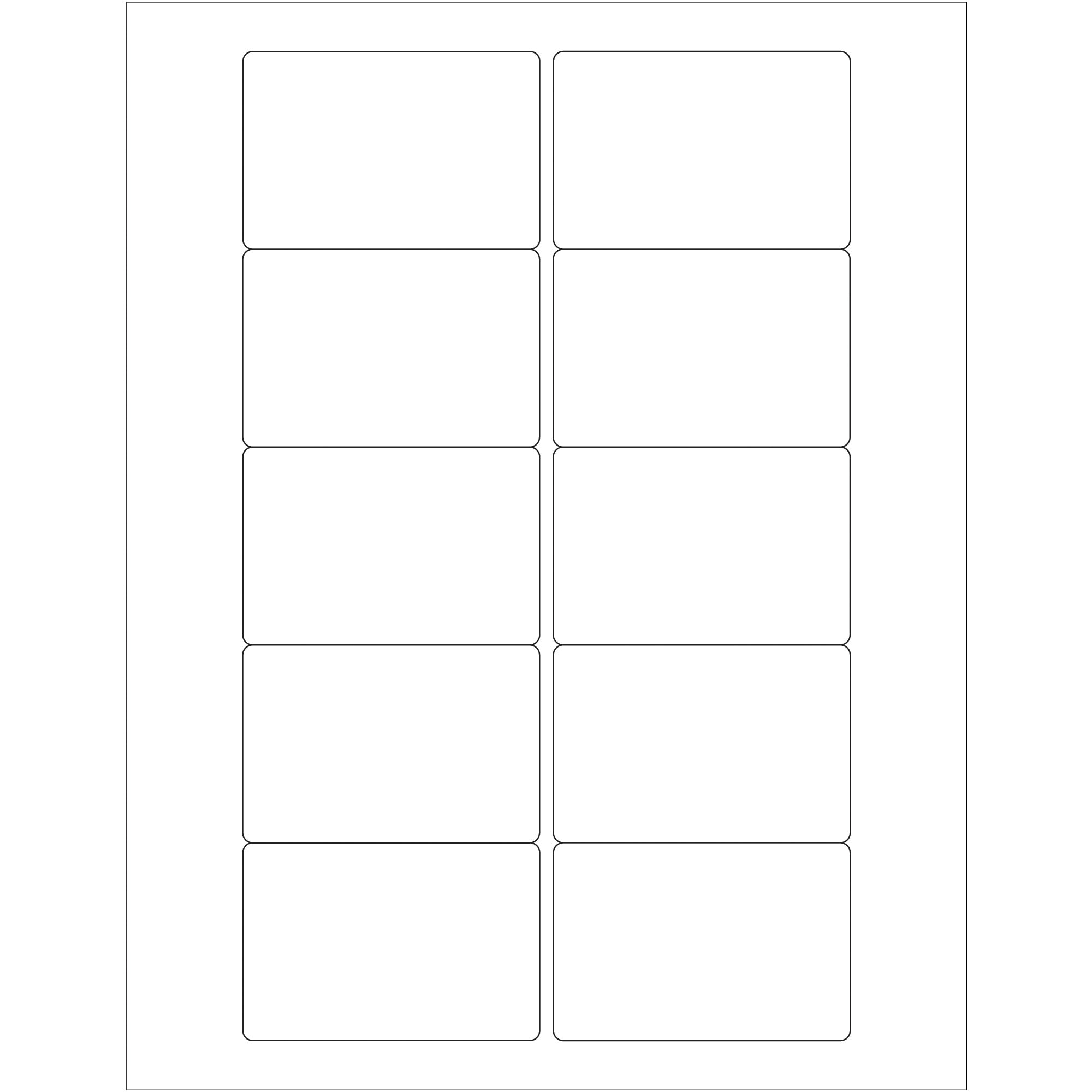 3 x 2" White Rectangle Laser Labels (LL165) Case Of 1000