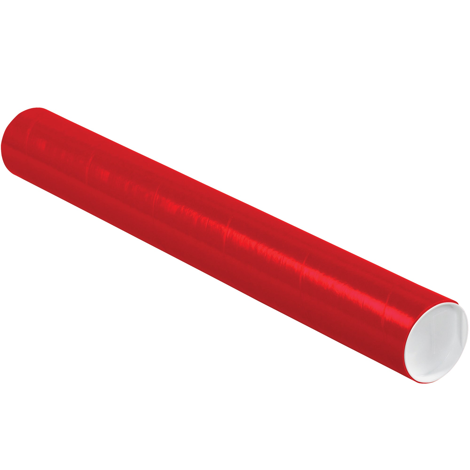 3 x 24" Red Tubes with Caps (P3024R) Case Of 24