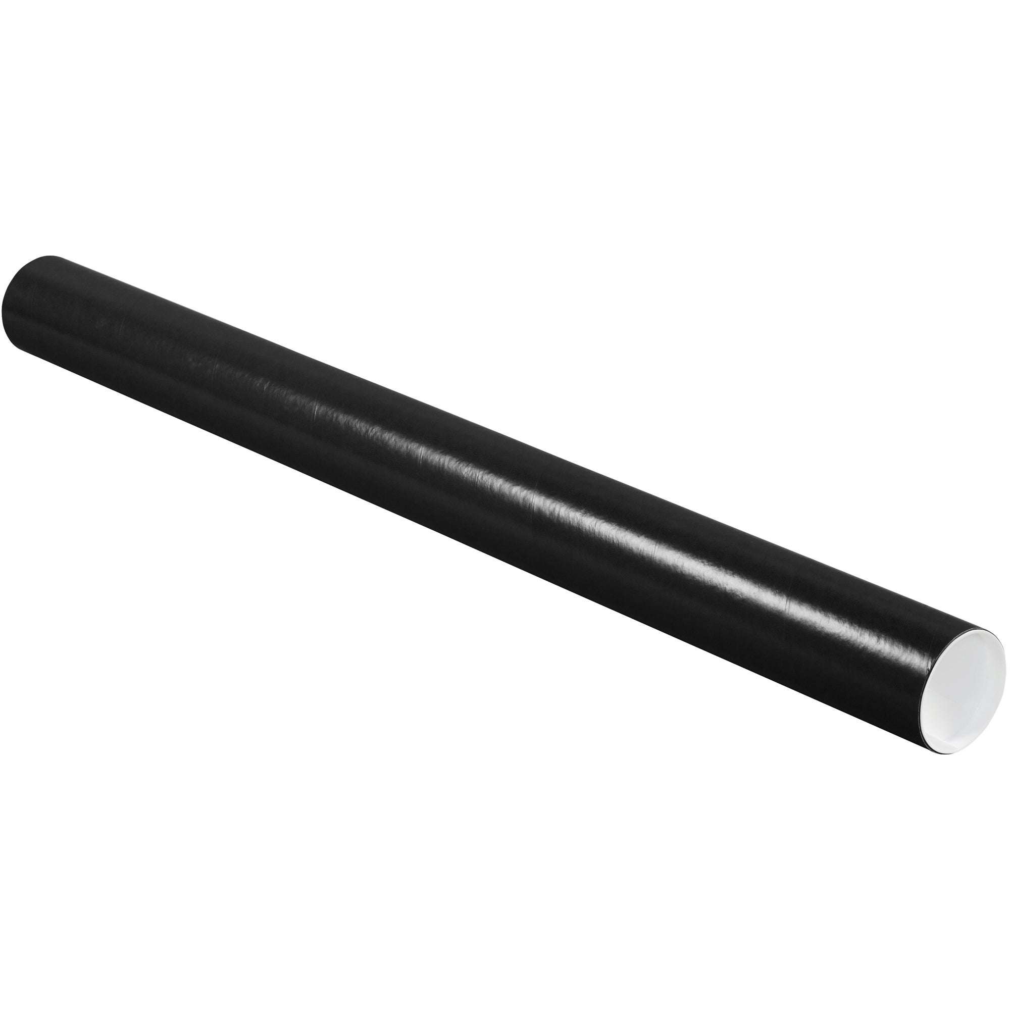 3 x 36" Black Tubes with Caps (P3036BL) Case Of 24