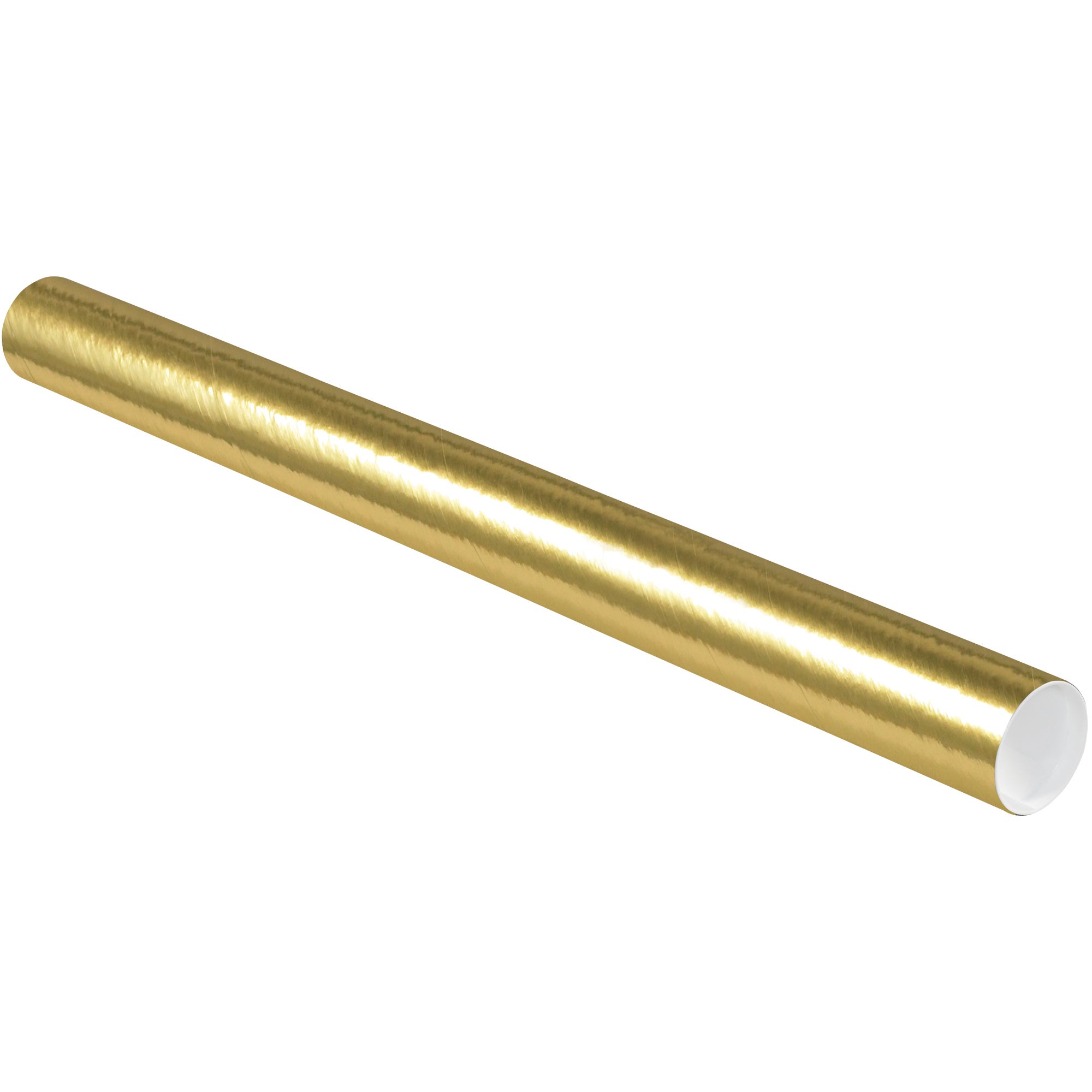 3 x 36" Gold Tubes with Caps (P3036GO) Case Of 24