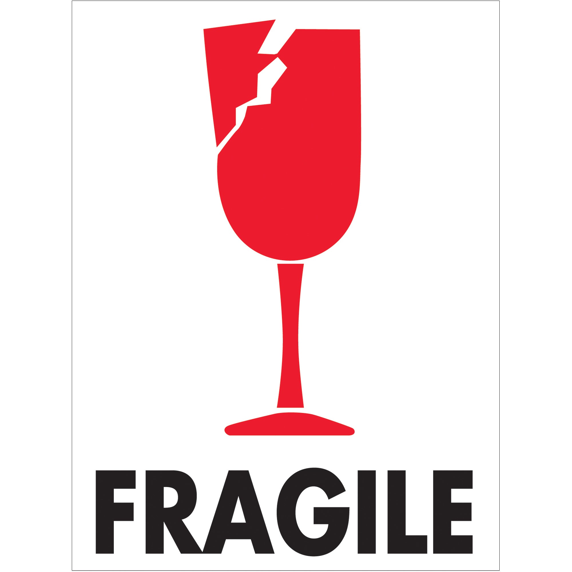 3 x 4" - "Fragile" Labels (IPM301) Roll Of 500