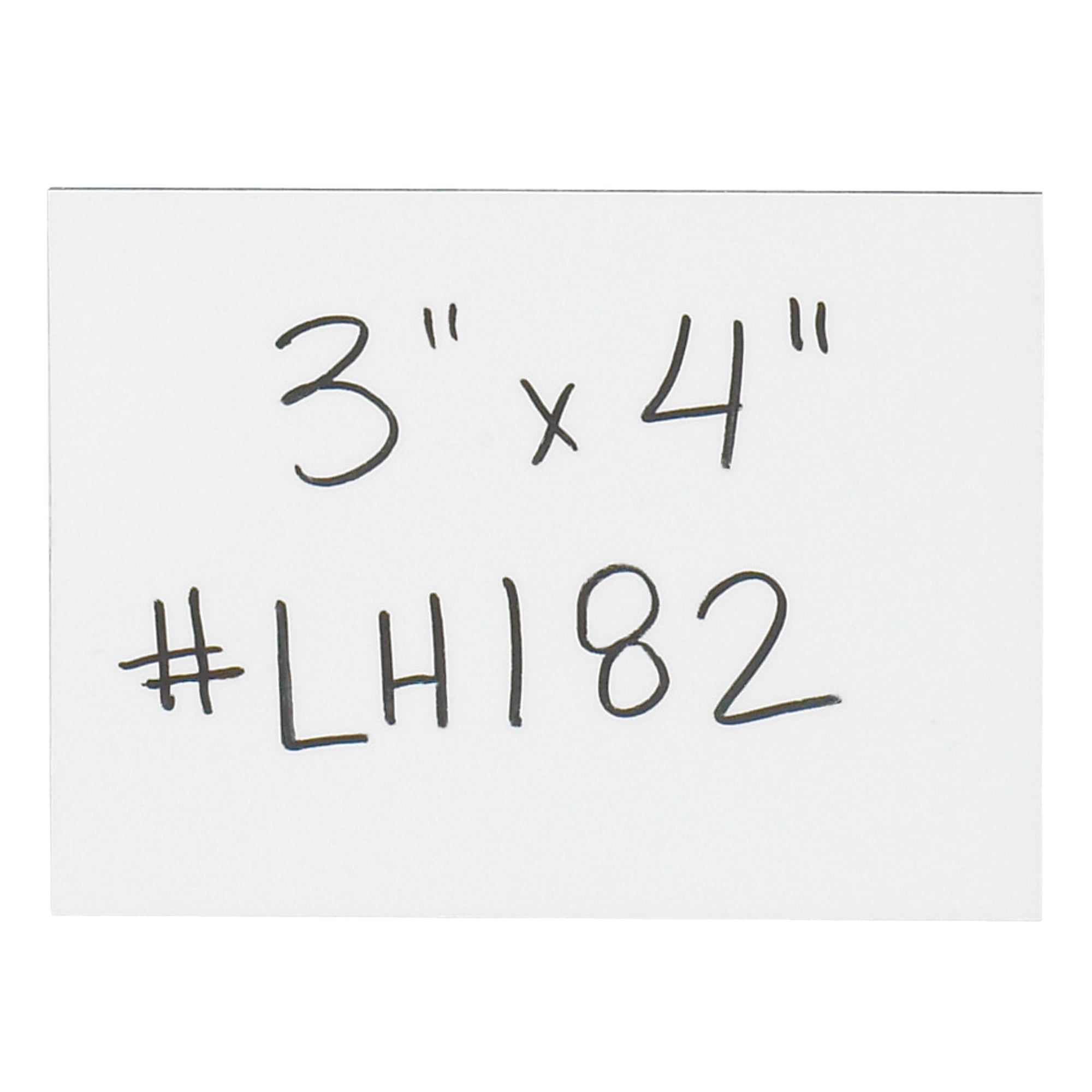 3 x 4" White Warehouse Labels - Magnetic Strips (LH182) Case Of 25