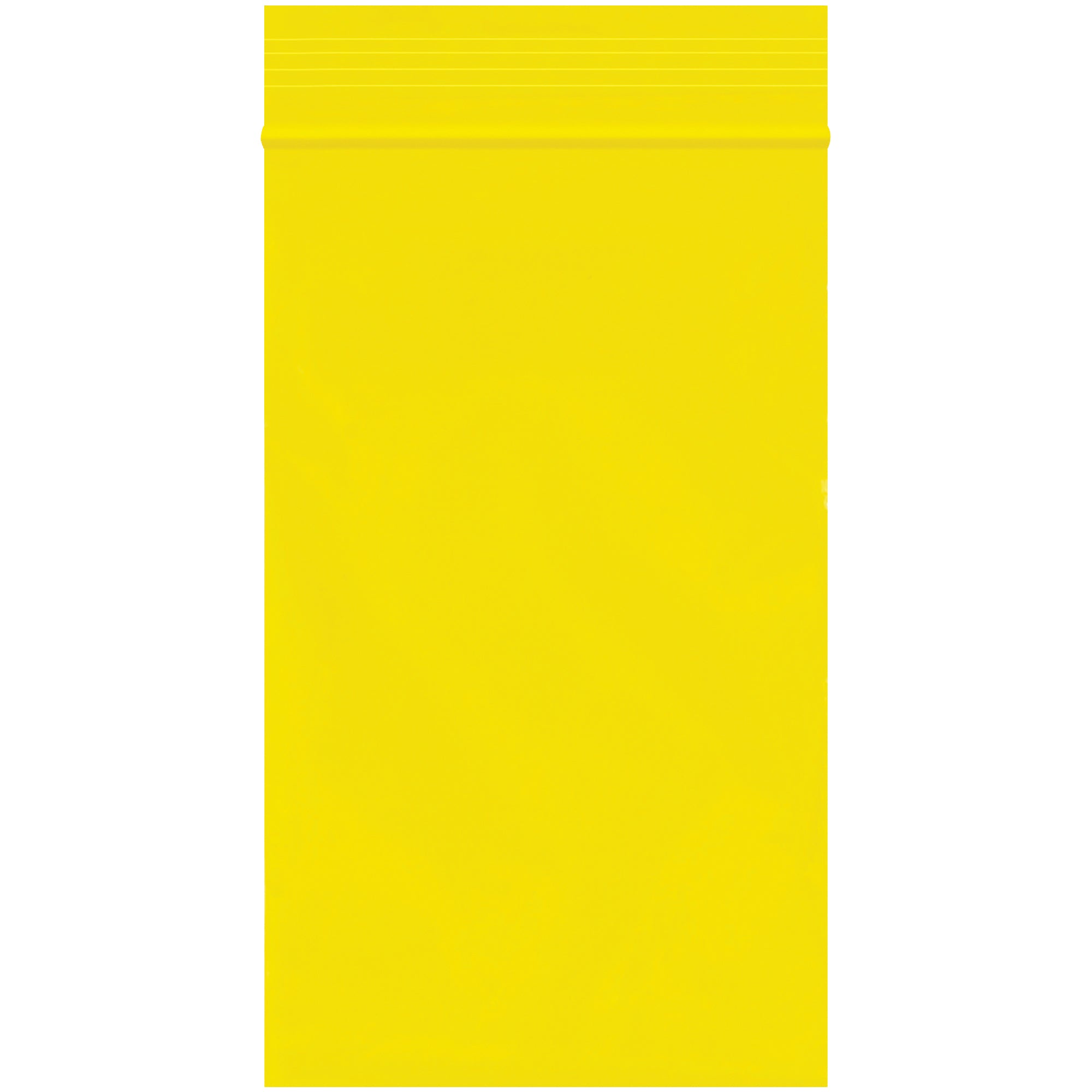 3 x 5" - 2 Mil Yellow Reclosable Poly Bags (PB3550Y) Case Of 1000