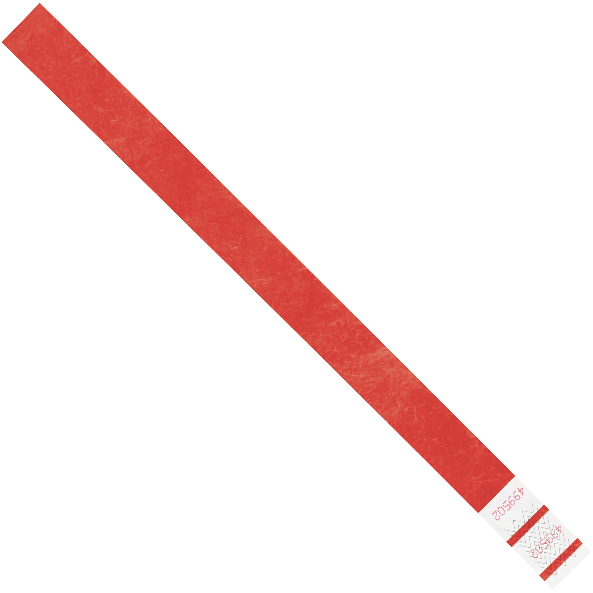 3/4 x 10" Red Tyvek Wristbands (WR101RD) Case Of 500