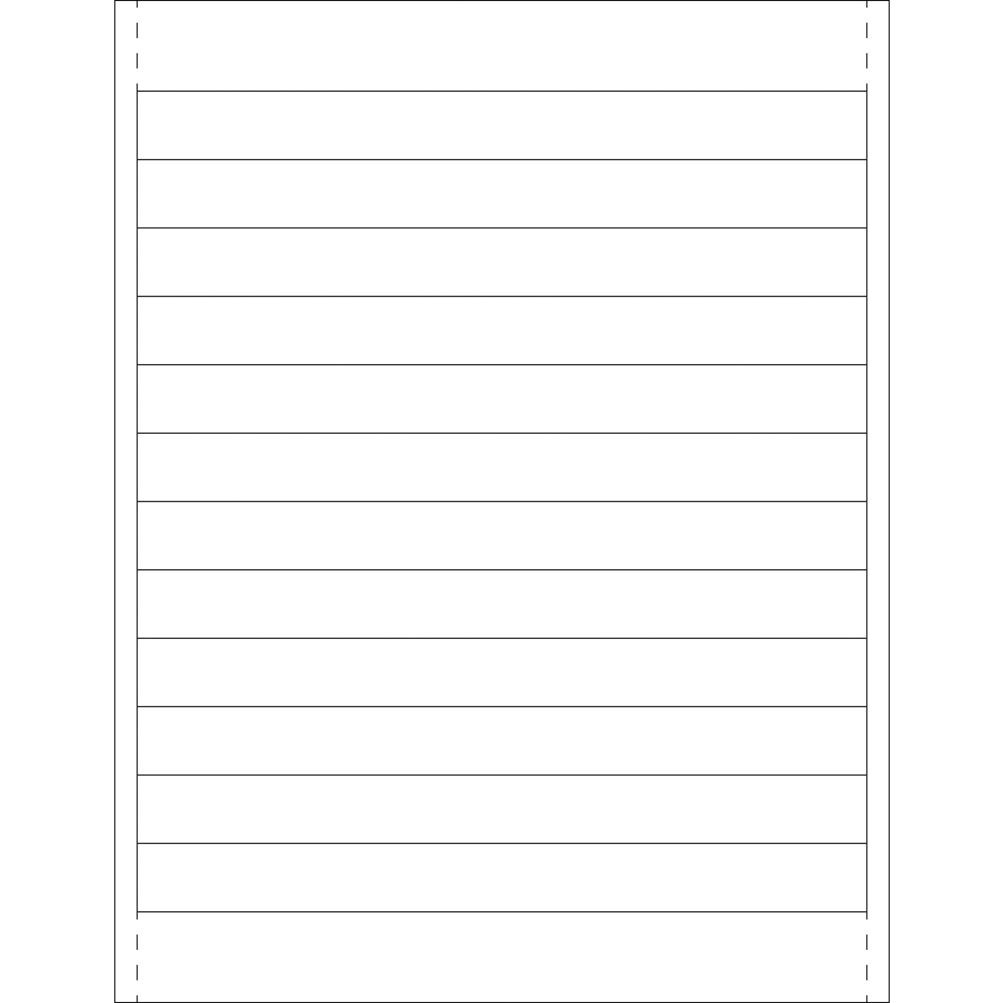 3/4 x 8" Plastic Label Holder Insert Cards (LH244) Case Of 600