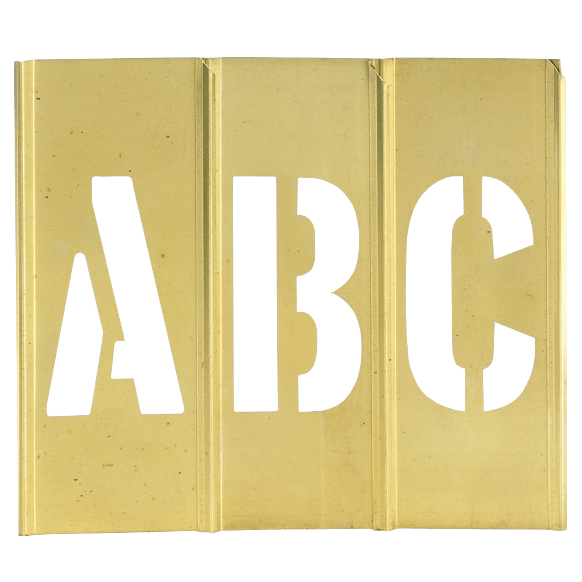 3" Letter/Number Brass Stencils (STBLN3) Case Of 45