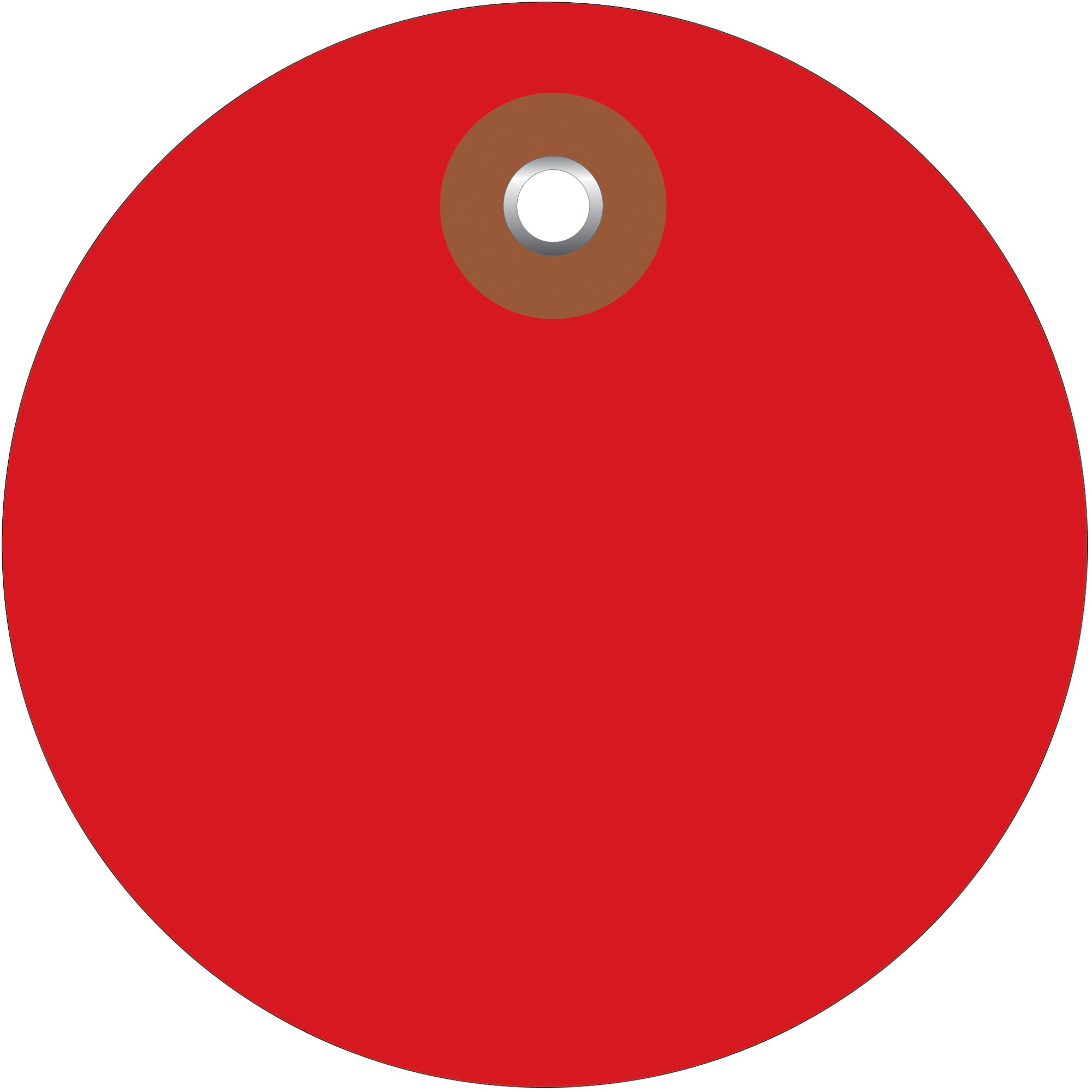 3" Red Plastic Circle Tags (G26077) Case Of 100