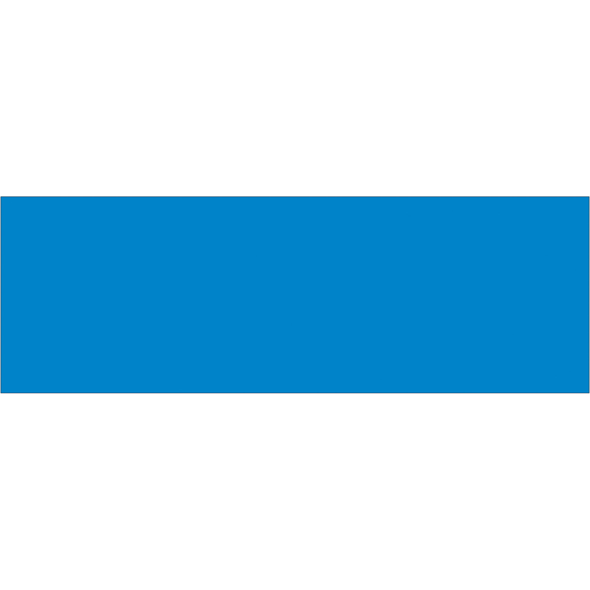 3 x 9" Light Blue Inventory Rectangle Labels (DL637C) Roll Of 250