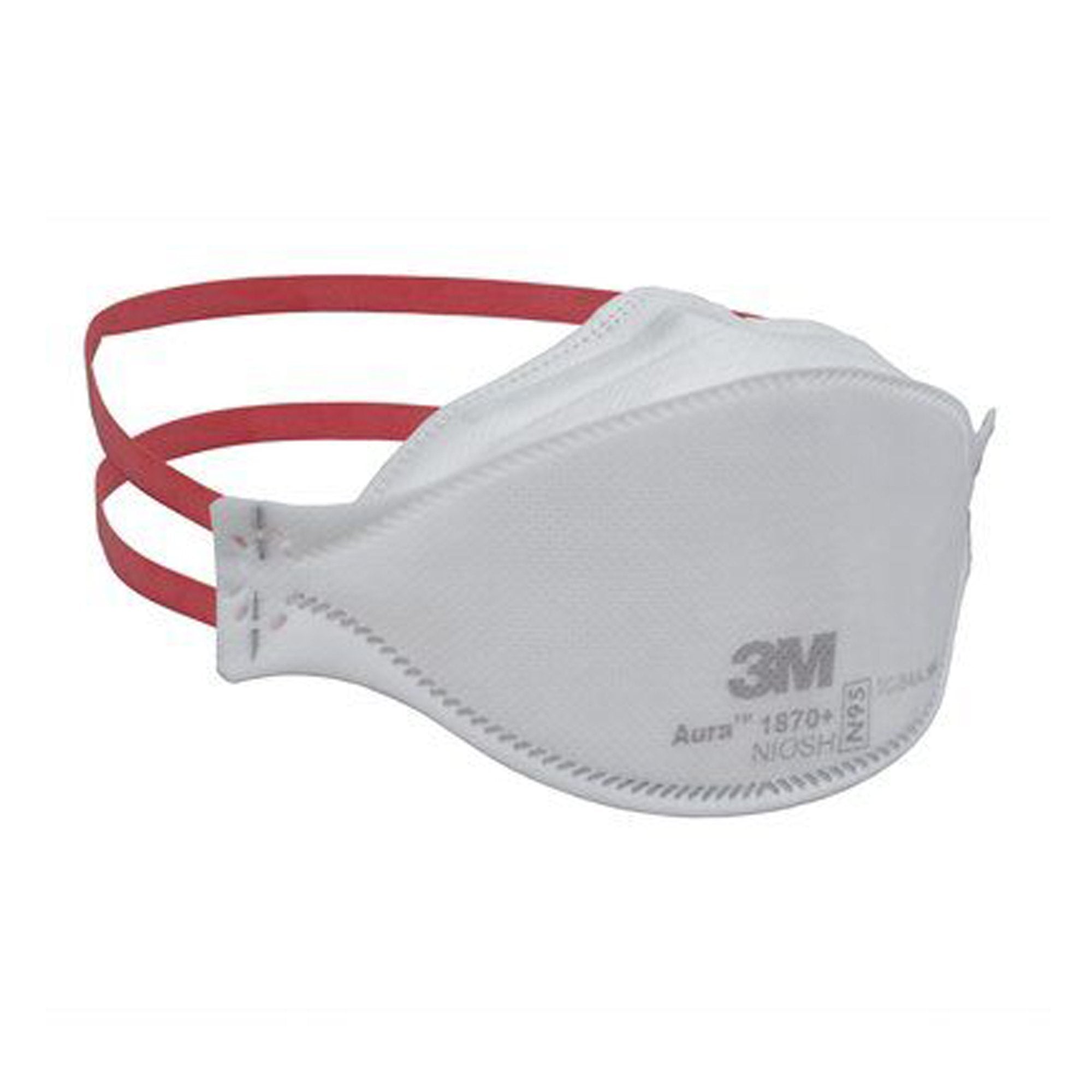 3M Aura Particulate Respirator / Surgical Mask Medical N95 ASTM F1862 Elastic Strap One Size Fits Most (1178076_CS) 440/CS