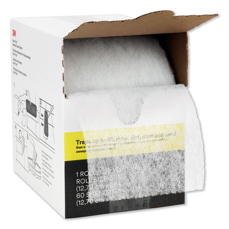 3M Easy Trap Duster, 5" x 30 ft, White, 1 60 Sheet Roll/Box (MMM59032W) Box of 60