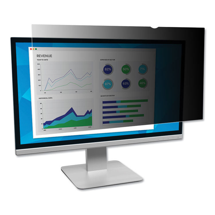 3M Frameless Blackout Privacy Filter for 19.5" Widescreen Flat Panel Monitor, 16:9 Aspect Ratio (MMMPF195W9B) Each