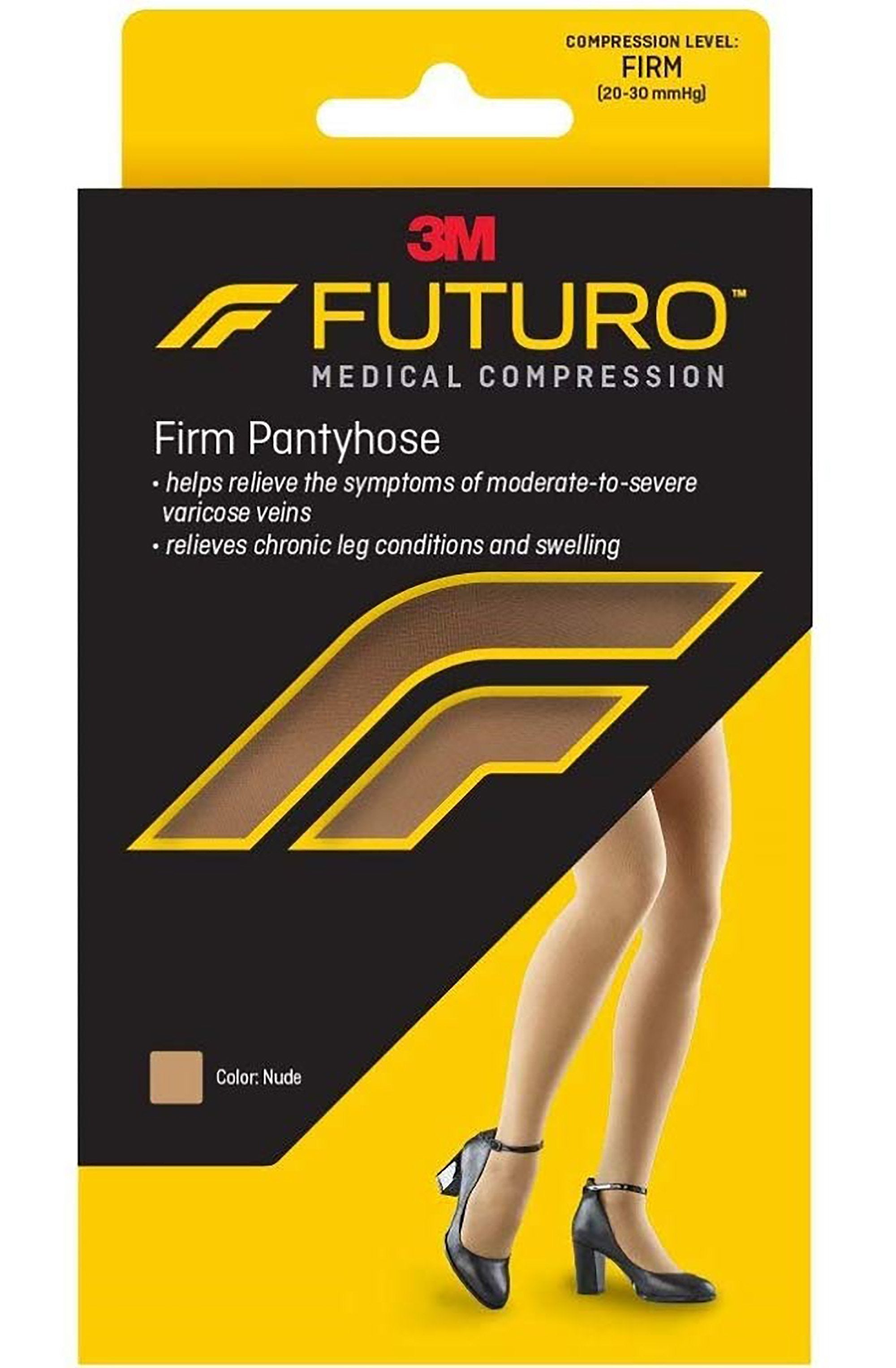 3M Futuro Compression Pantyhose Waist High Medium Beige Closed Toe (421889_EA) 1/EA