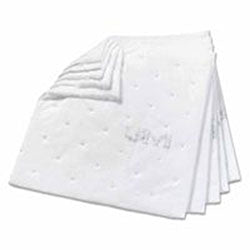 3M High-Capacity Petroleum Sorbent Pads, Absorbs .66 gal, 19 in x 17 in (498-HP255) Case of 50