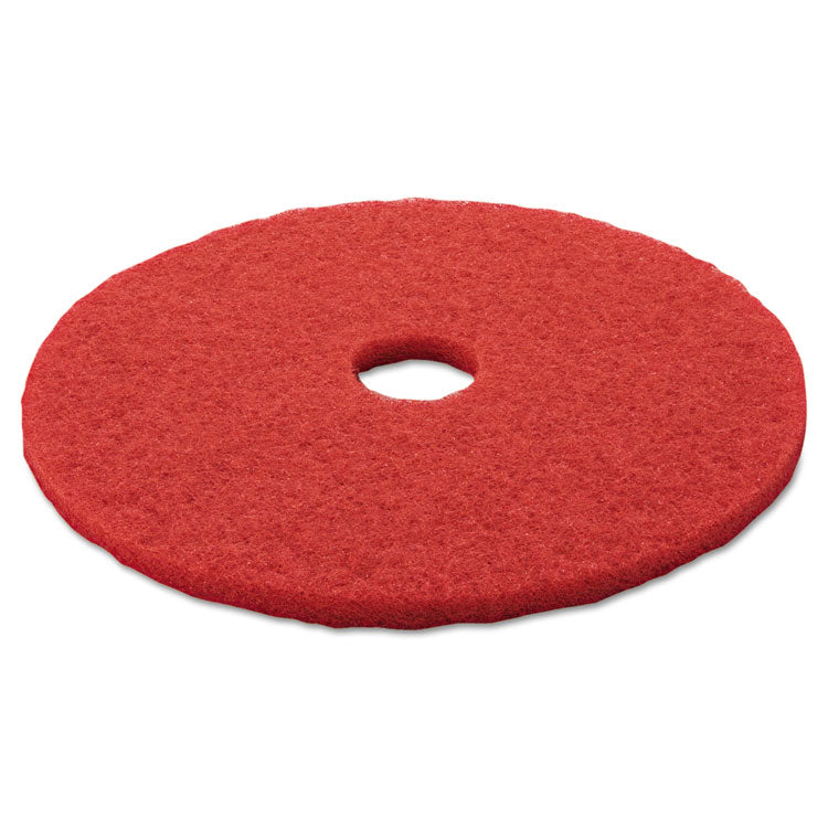 3M Low-Speed Buffer Floor Pads 5100, 20" Diameter, Red, 5/Carton (MMM08395) Case of 5
