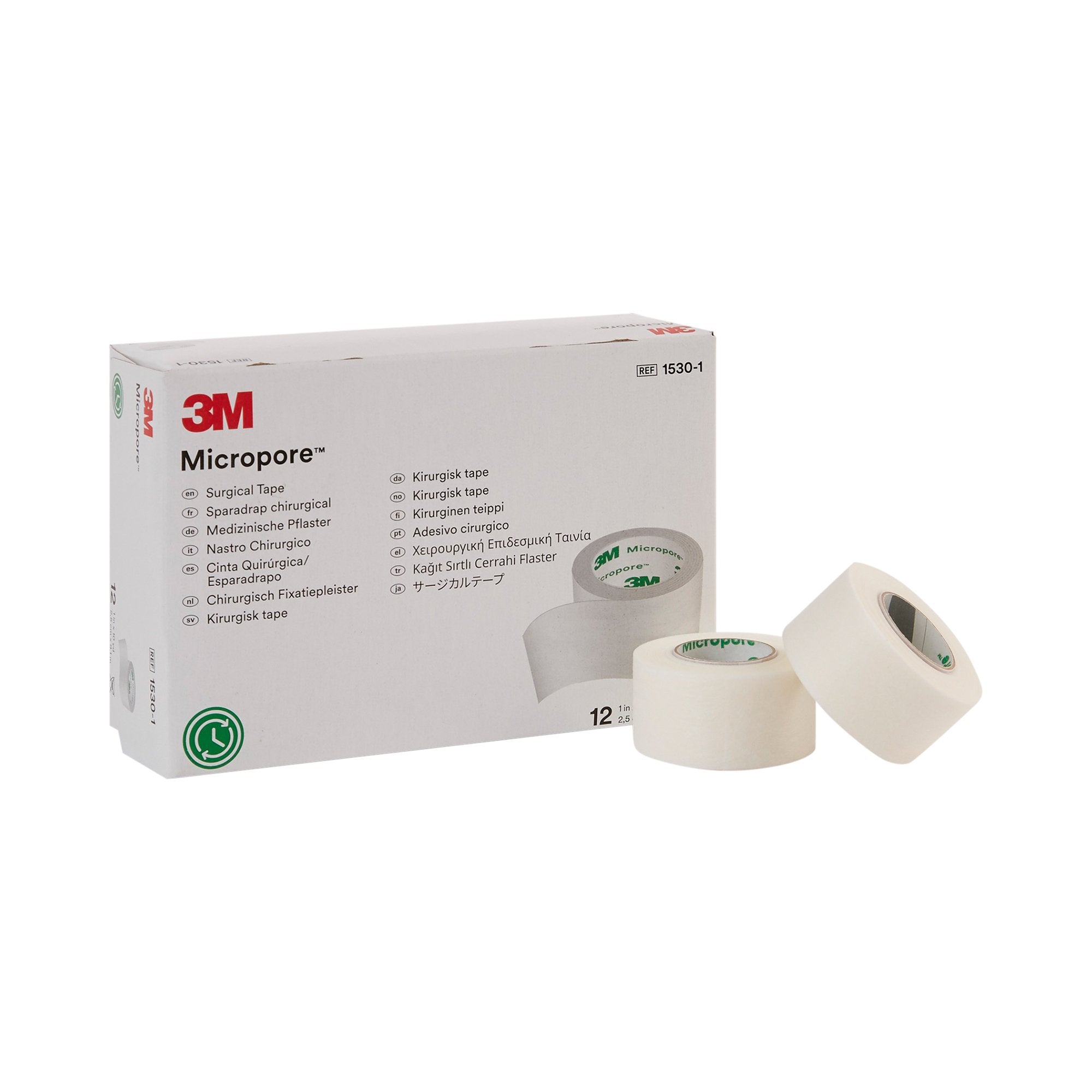 3M Micropore Medical Tape White 1 Inch X 10 Yard Paper NonSterile (5767_RL) 1/RL