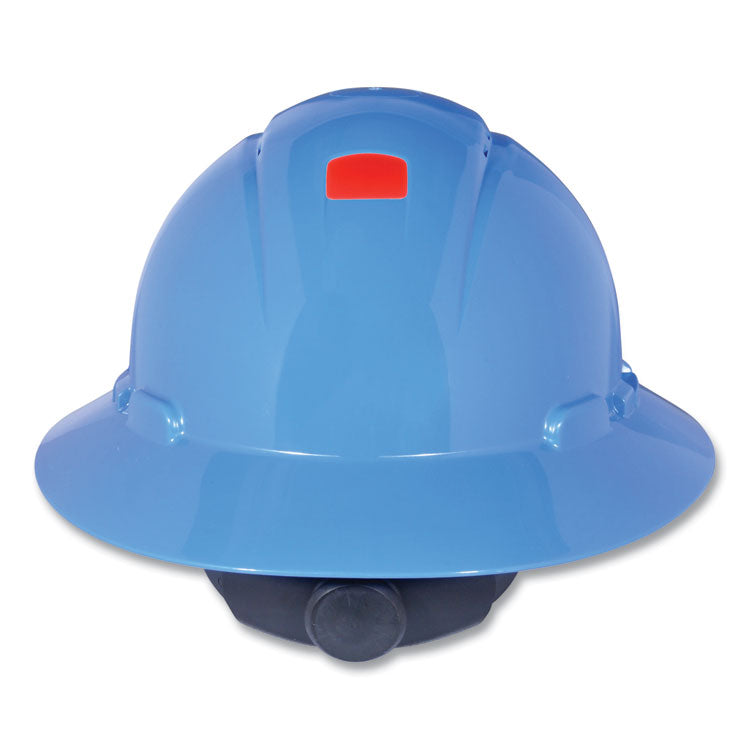 3M SecureFit H-Series Hard Hats, H-800 Hat with UV Indicator, 4-Point Pressure Diffusion Ratchet Suspension, Blue (MMMH803SFRUV) Each