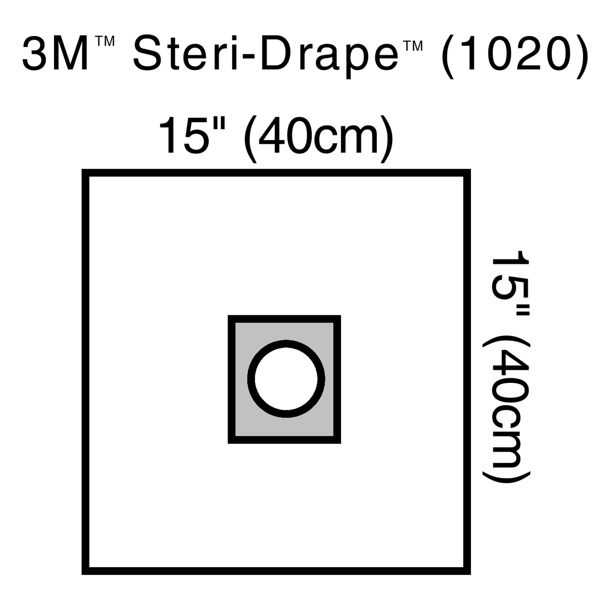 3M Steri-Drape EENT Drape Small Drape with Aperture 15 W X 15 L Inch Sterile (5717_EA) 1/EA