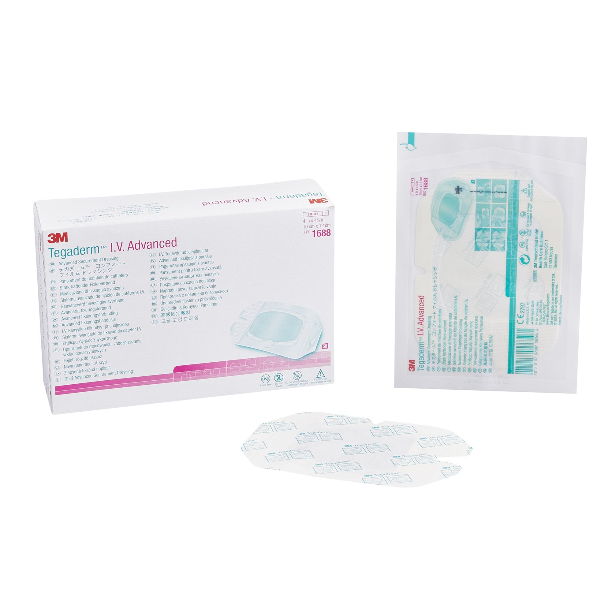 3M Tegaderm I.V. Dressing Film 4 X 4-3/4 Inch Sterile (764489_CS) 200/CS