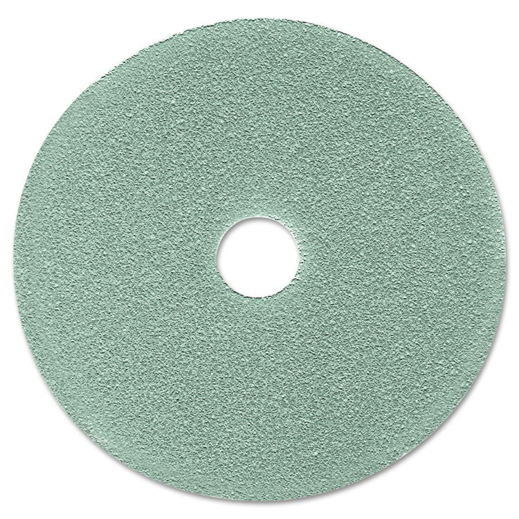 3M Ultra High-Speed Floor Burnishing Pads 3100, 19" Diameter, Aqua, 5/Carton (MMM08752)