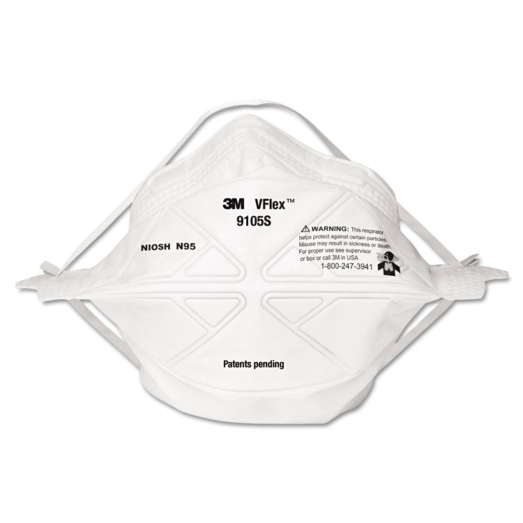 3M VFlex Particulate Respirator N95, Small, 50/Box (MMM9105S) Box of 50
