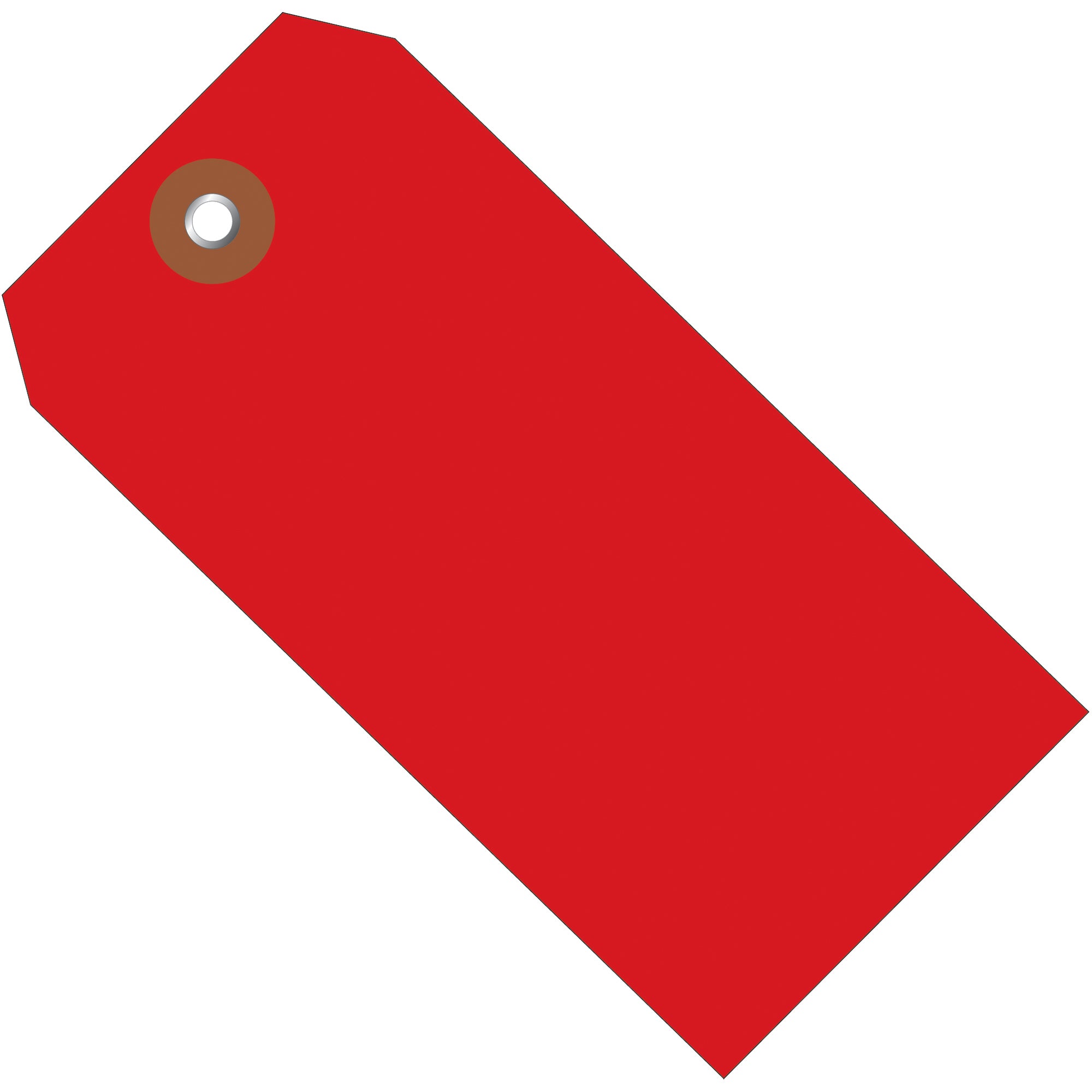 4 3/4 x 2 3/8" Red Plastic Shipping Tags (G26056) Case Of 100