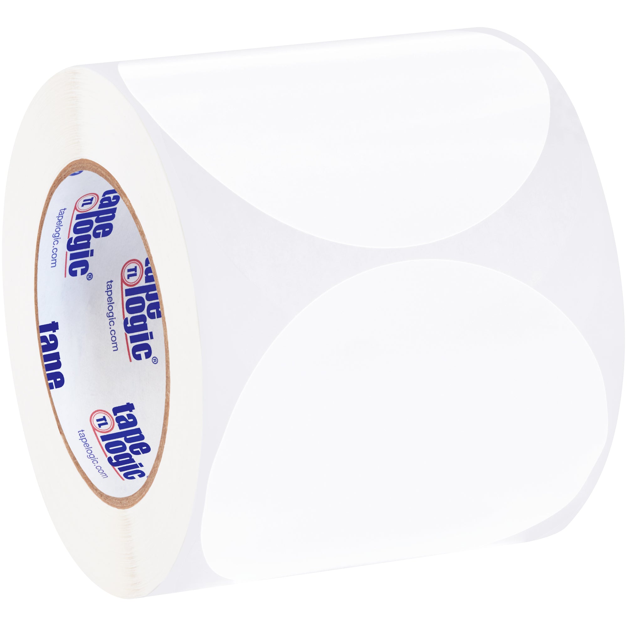4" White Inventory Circle Labels (DL615E) Roll Of 500