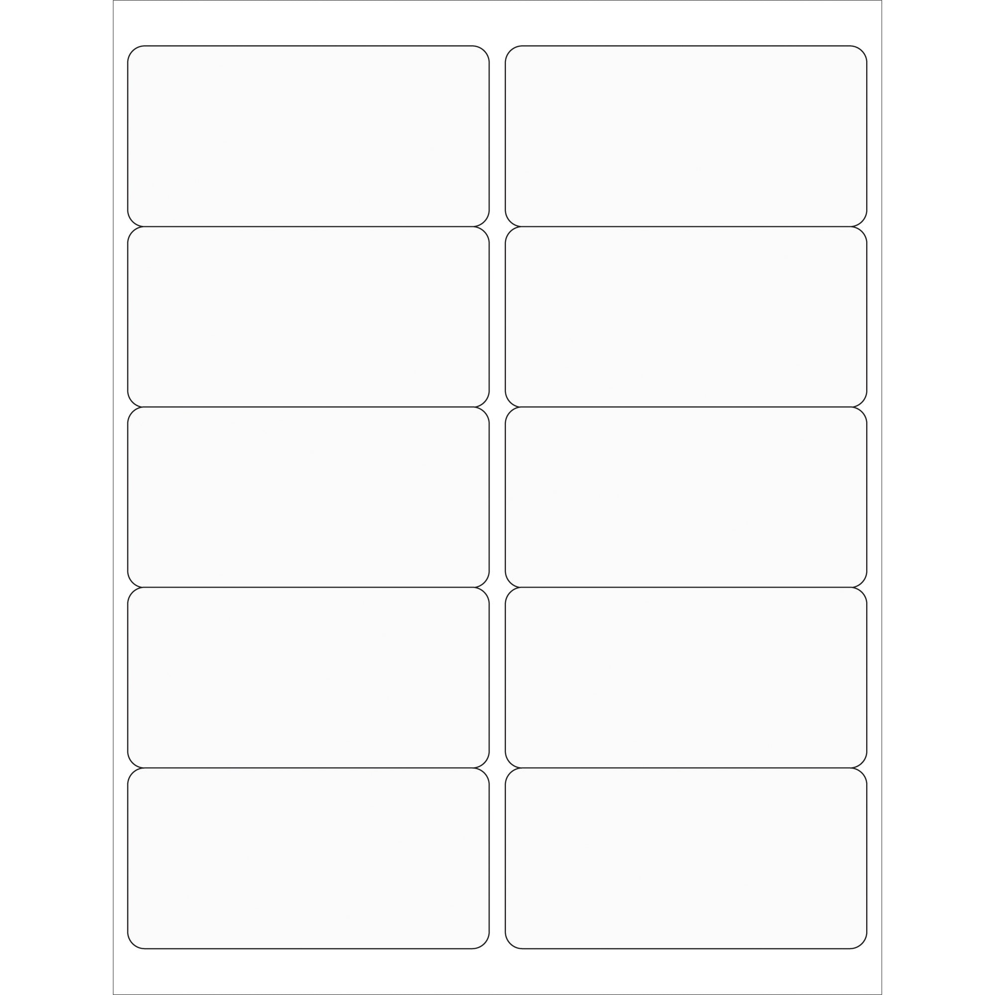4 x 2" Clear Rectangle Laser Labels (LL223CL) Case Of 1000
