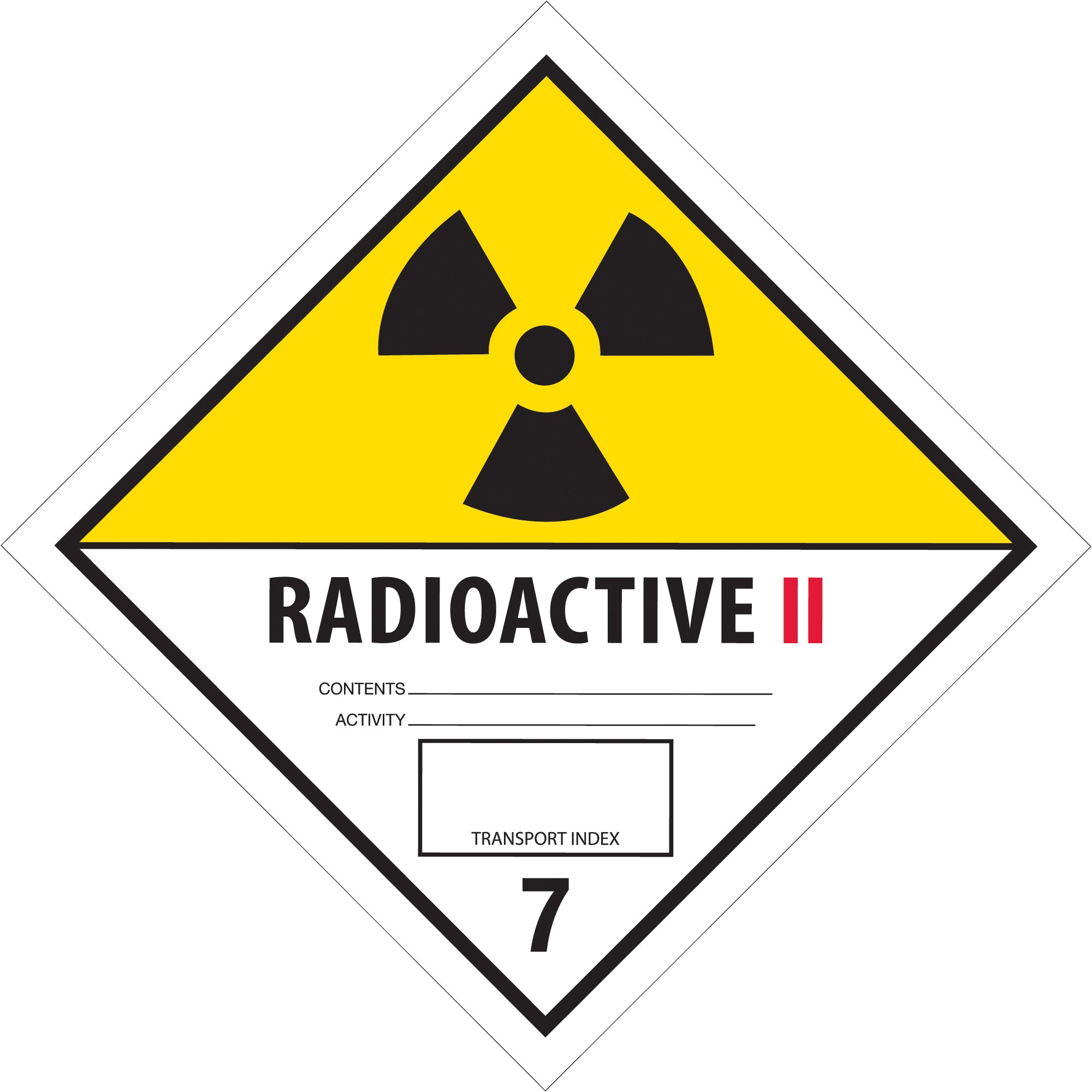4 x 4" - "Radioactive II" Labels (DL5242) Roll Of 500