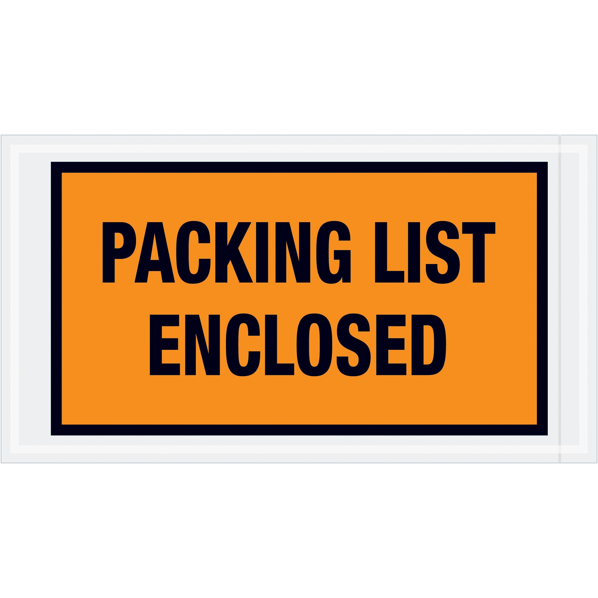 5 1/2 x 10" Orange "Packing List Enclosed" Envelopes (PL426) Case Of 1000