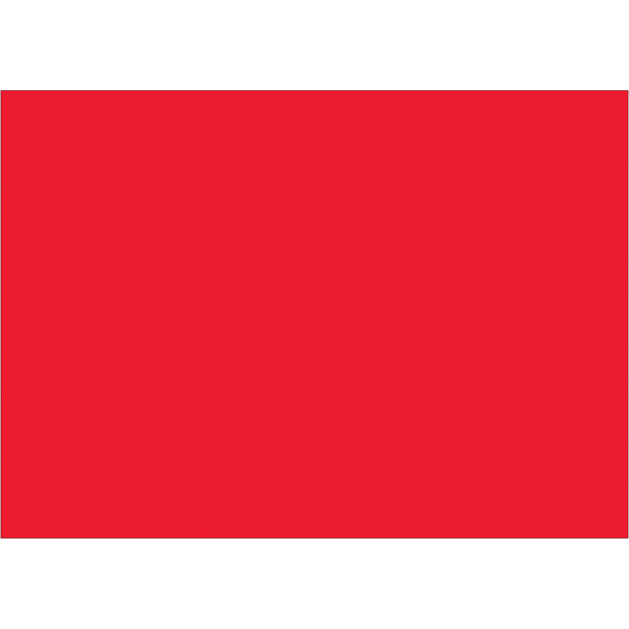 5 x 7" Fluorescent Red Inventory Rectangle Labels (DL639G) Roll Of 500