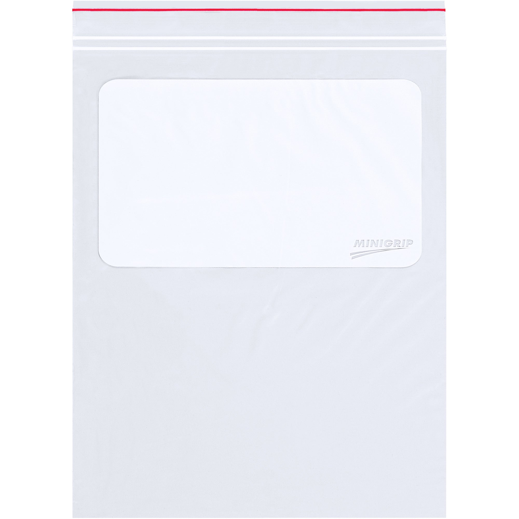 5 x 8" - 2 Mil Minigrip White Block Reclosable Poly Bags (MG3960) Case Of 1000