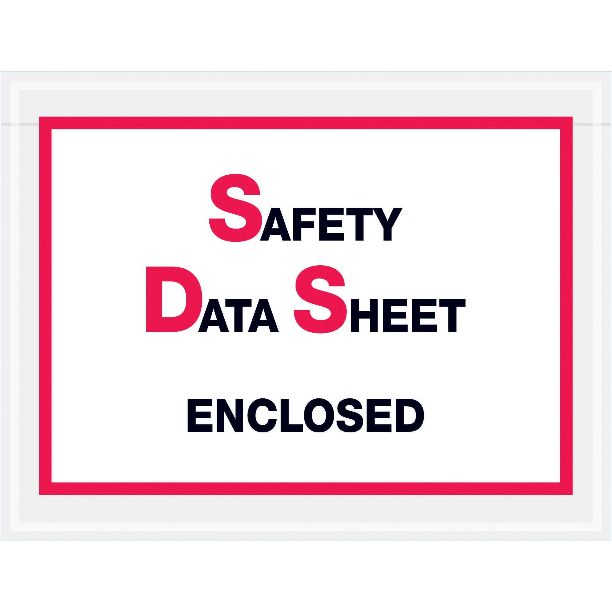 6 1/2 x 5" "Safety Data Sheet Enclosed" SDS Envelopes (PL495) Case Of 1000