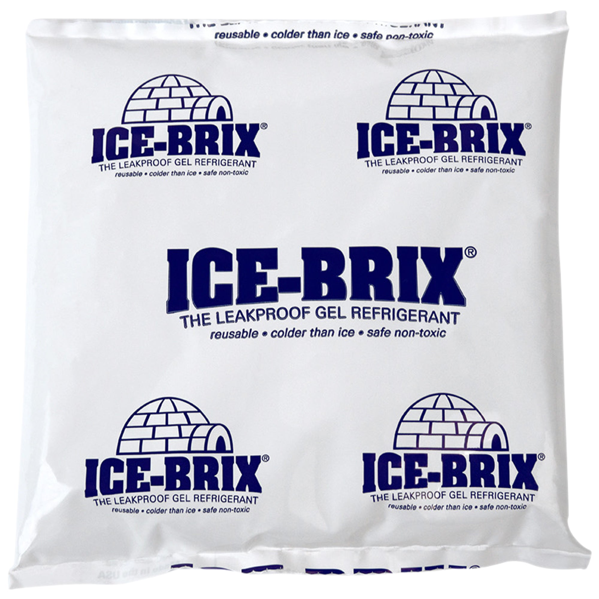 6 x 5 3/4 x 1" - 12 oz. Ice-Brix Cold Packs (IB12BPD) Case Of 24