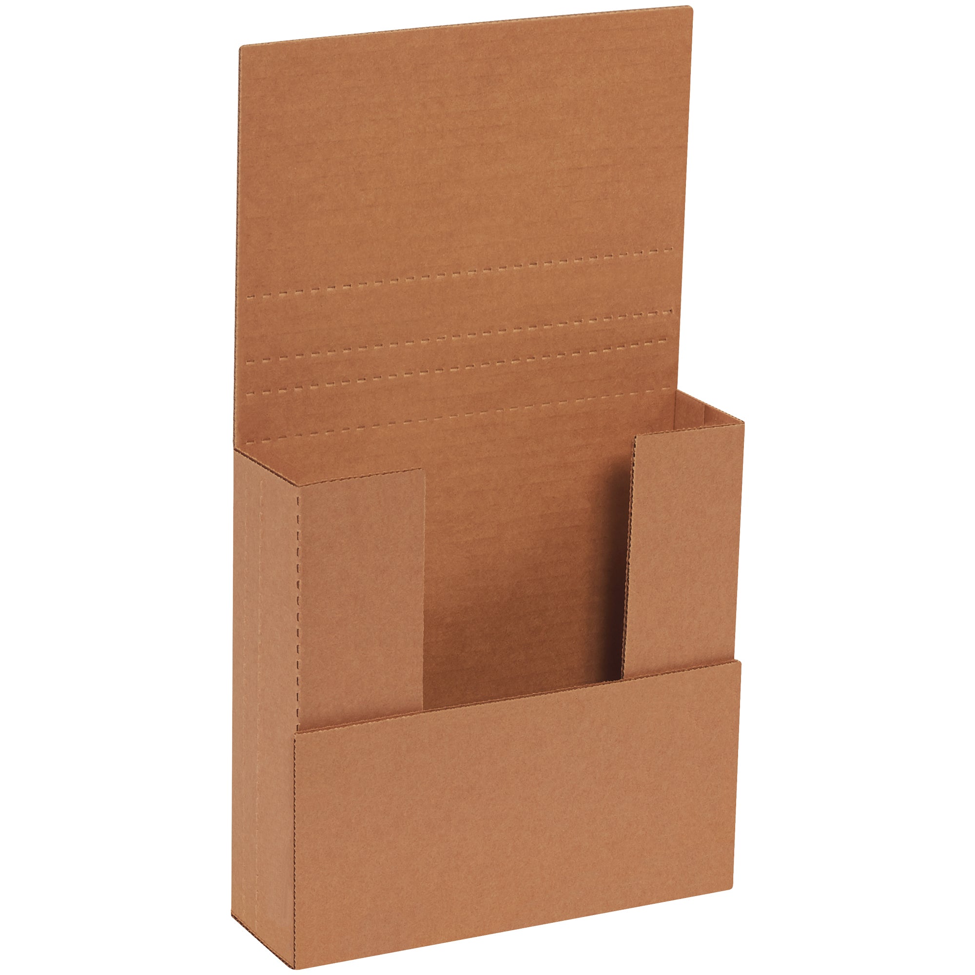 7 1/2 x 7 1/2 x 2" Kraft Easy-Fold Mailers (M772BFK) Bundle Of 50